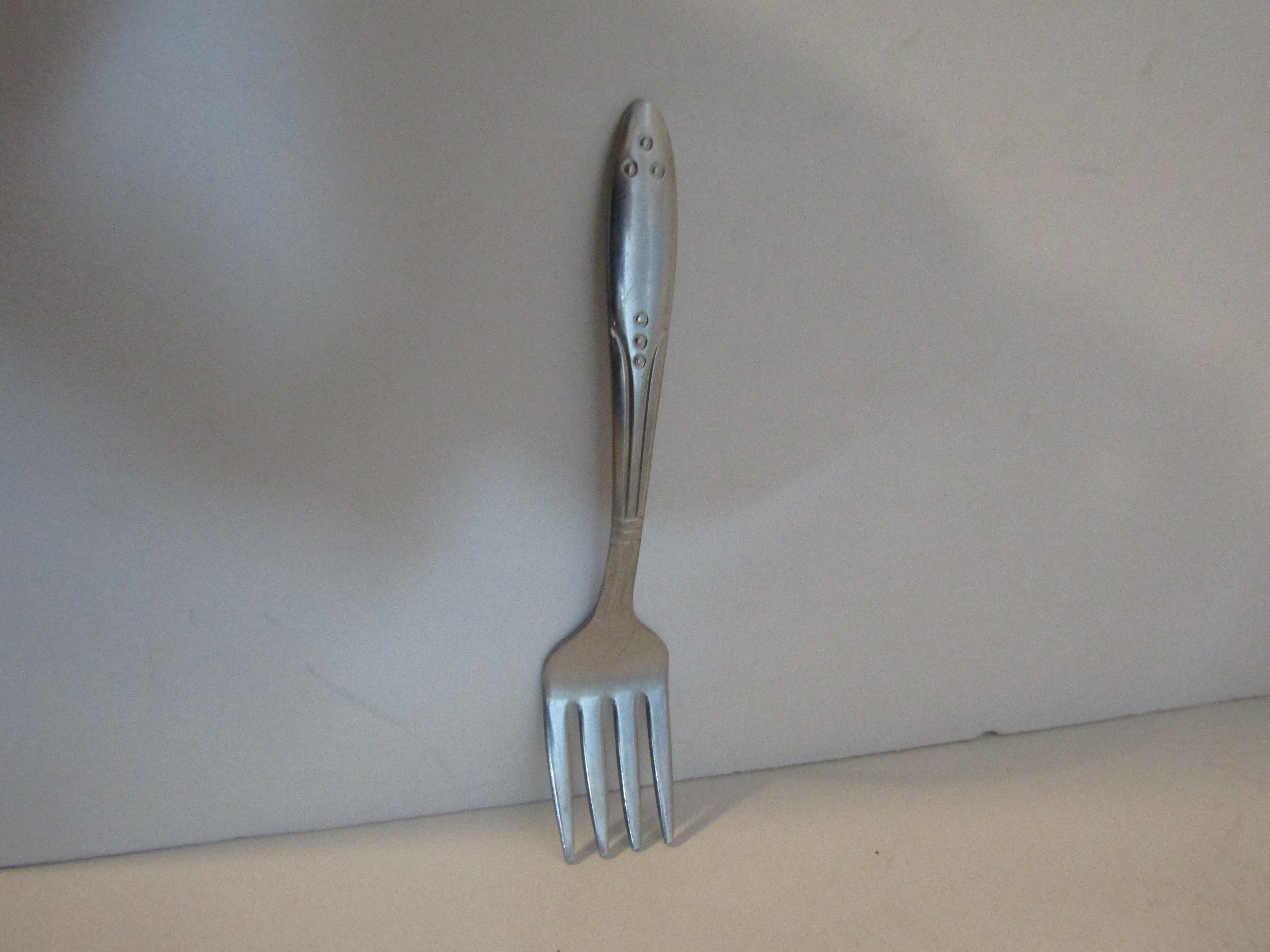 Vintage Sanitoy Childs Stainless Steel  USA Fork