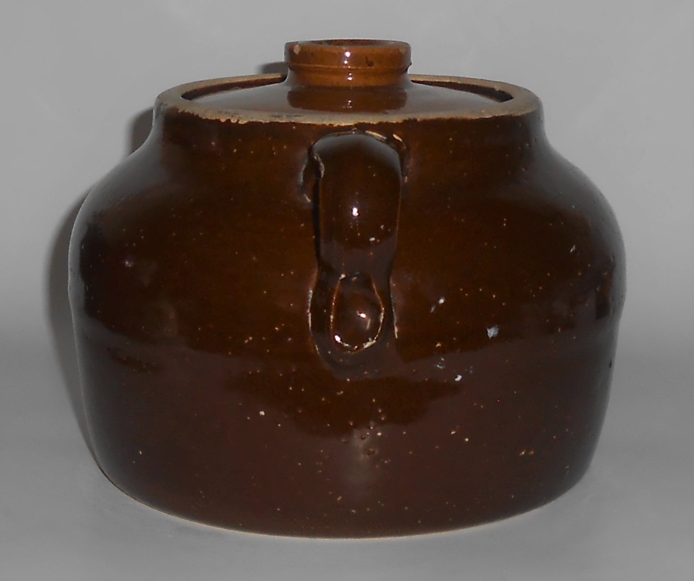 Bauer Pottery Plain Ware 2 Quart Brown Bean Pot
