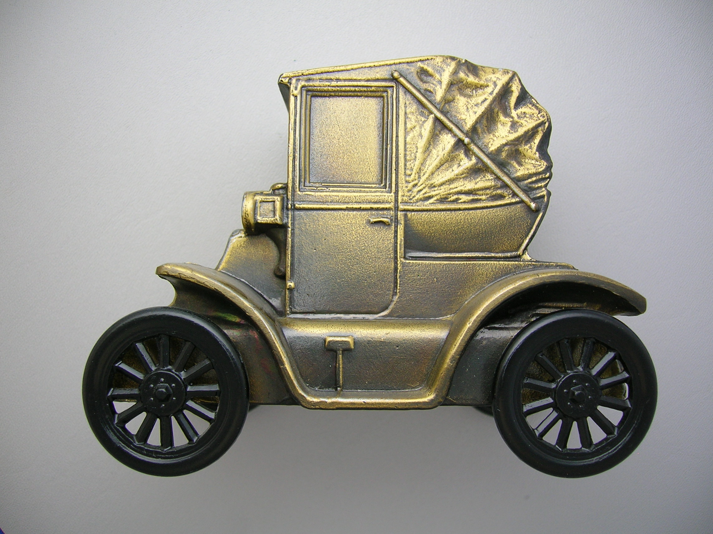 BANK - Antique Auto Coin Bank 1900 pillbox coupe bank