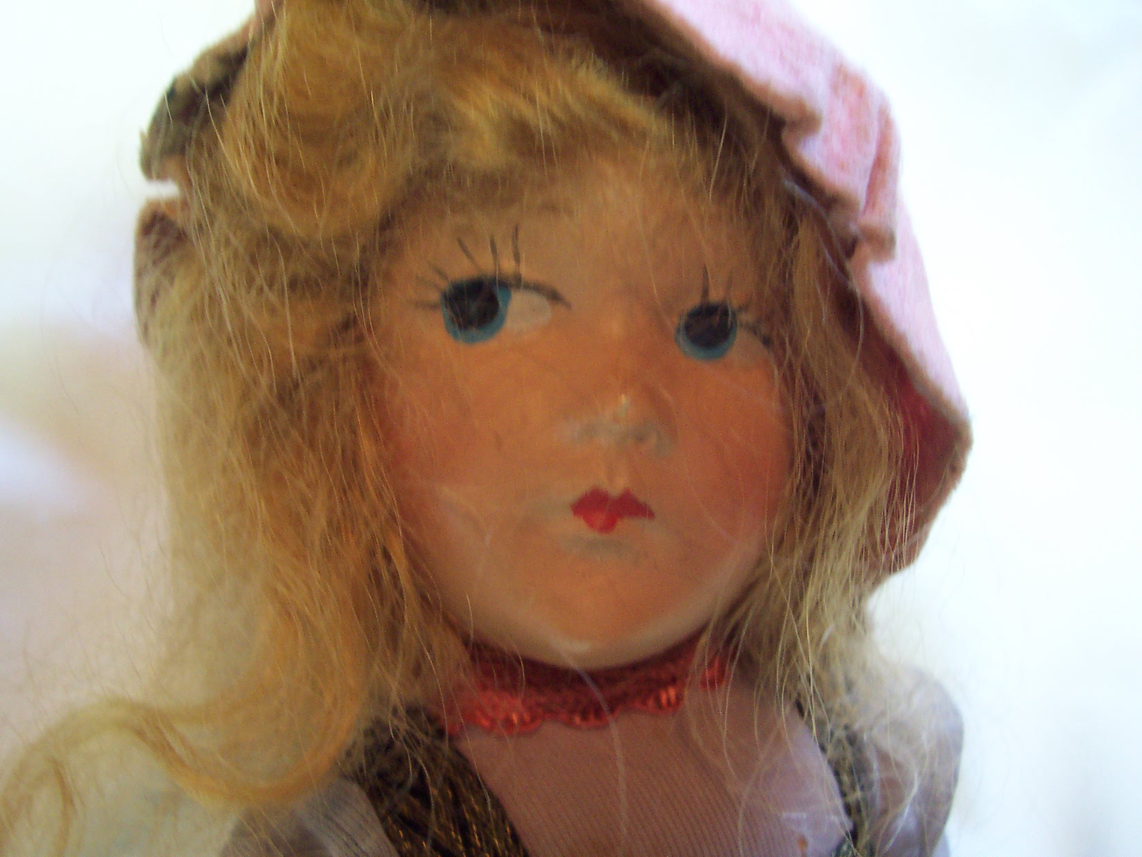 Composition Doll Peasant Girl Original 1930s
