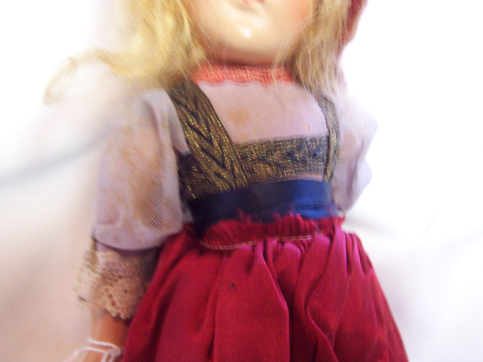 Composition Doll Peasant Girl Original 1930s