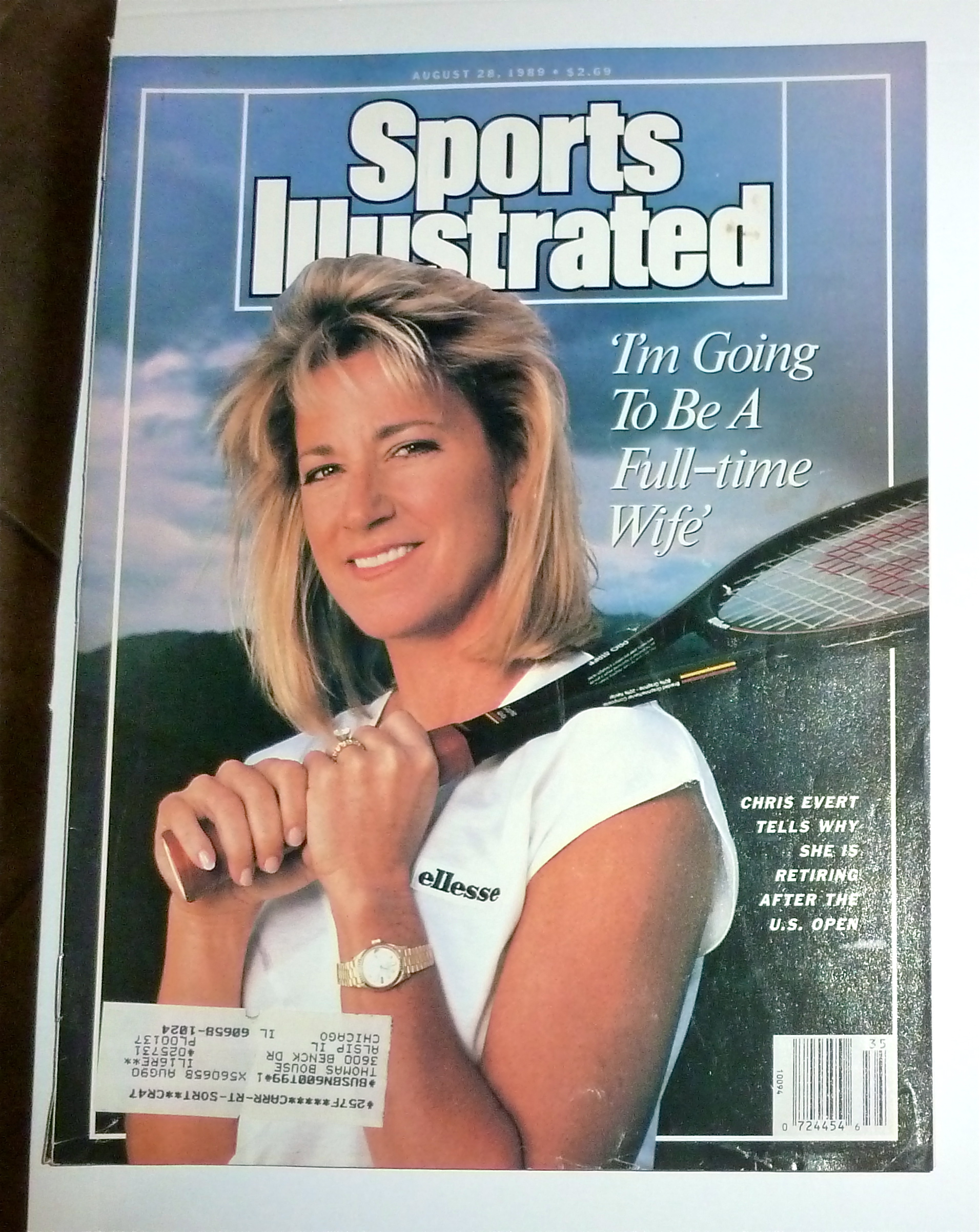 Sports Illustrated Magazine-August 28, 1989-C. Evert