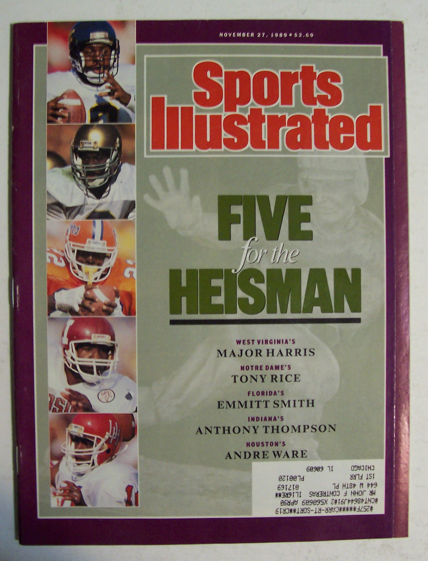 Sports Illustrated-November 27, 1989-Five For Heisman