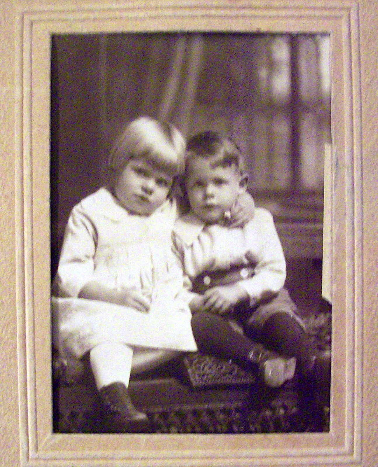 Baby Brother - Cabinet Photo Girl & Her Baby Brother