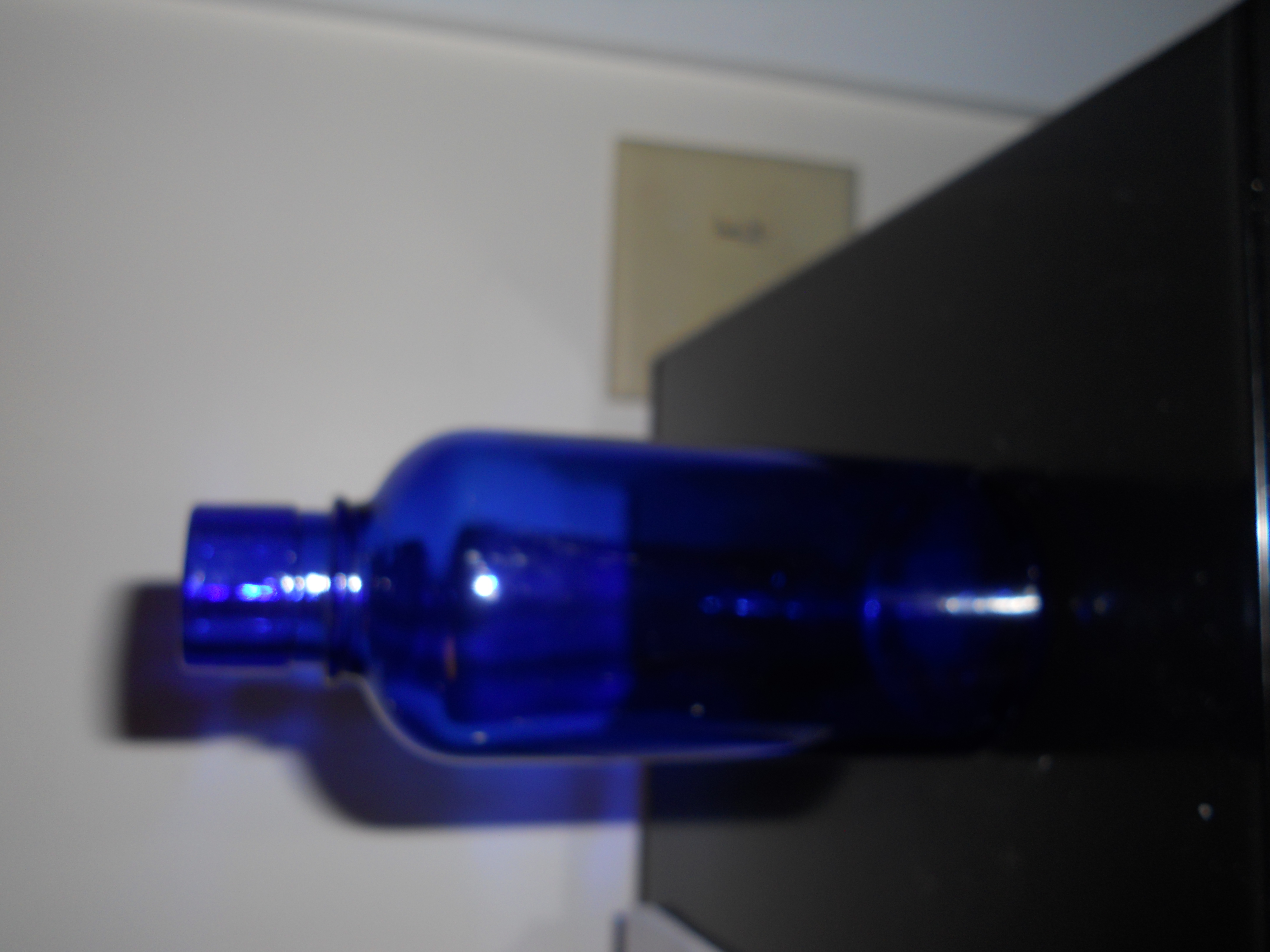 Cobalt Blue Glass Bottle