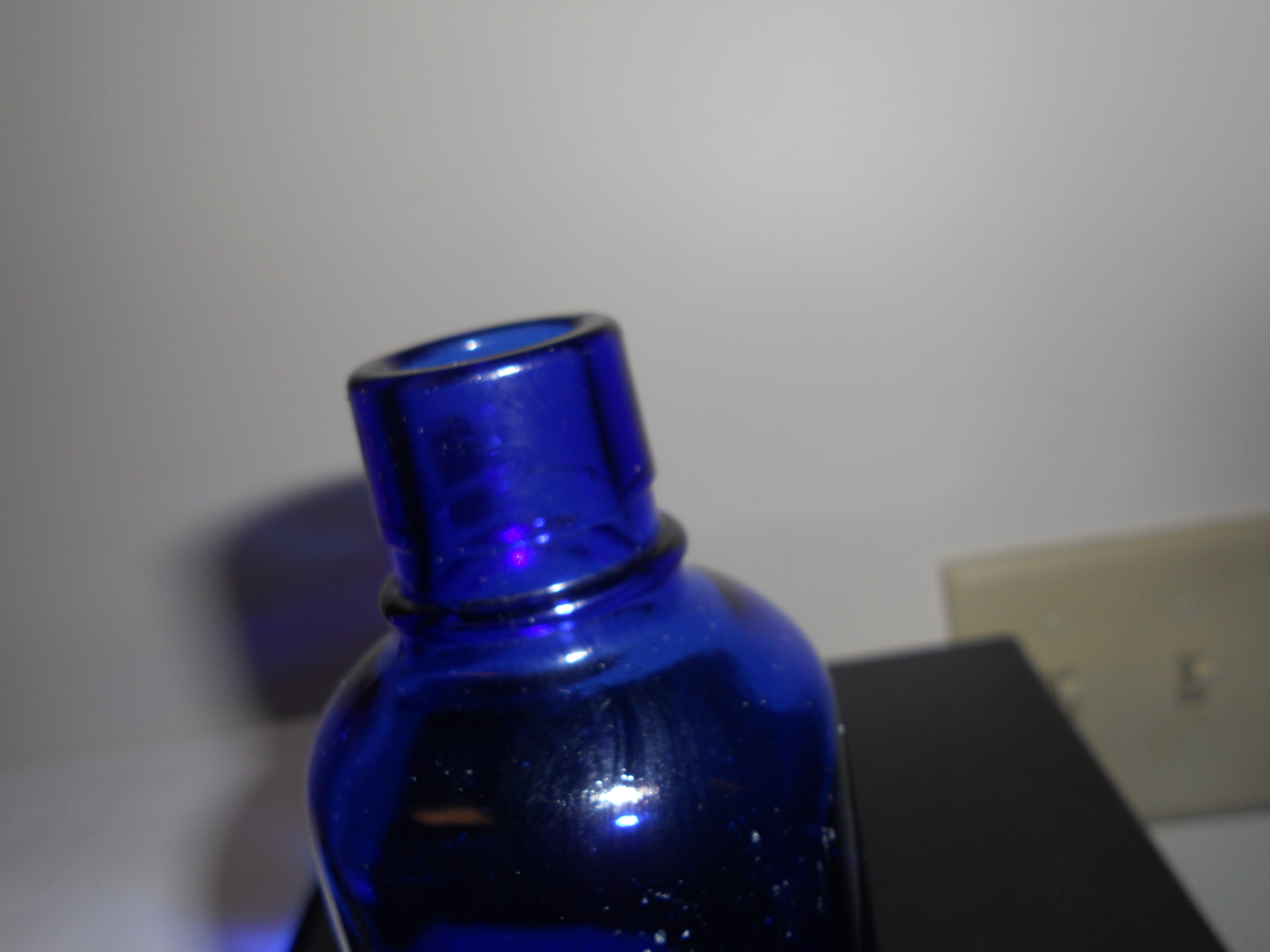 Cobalt Blue Glass Bottle