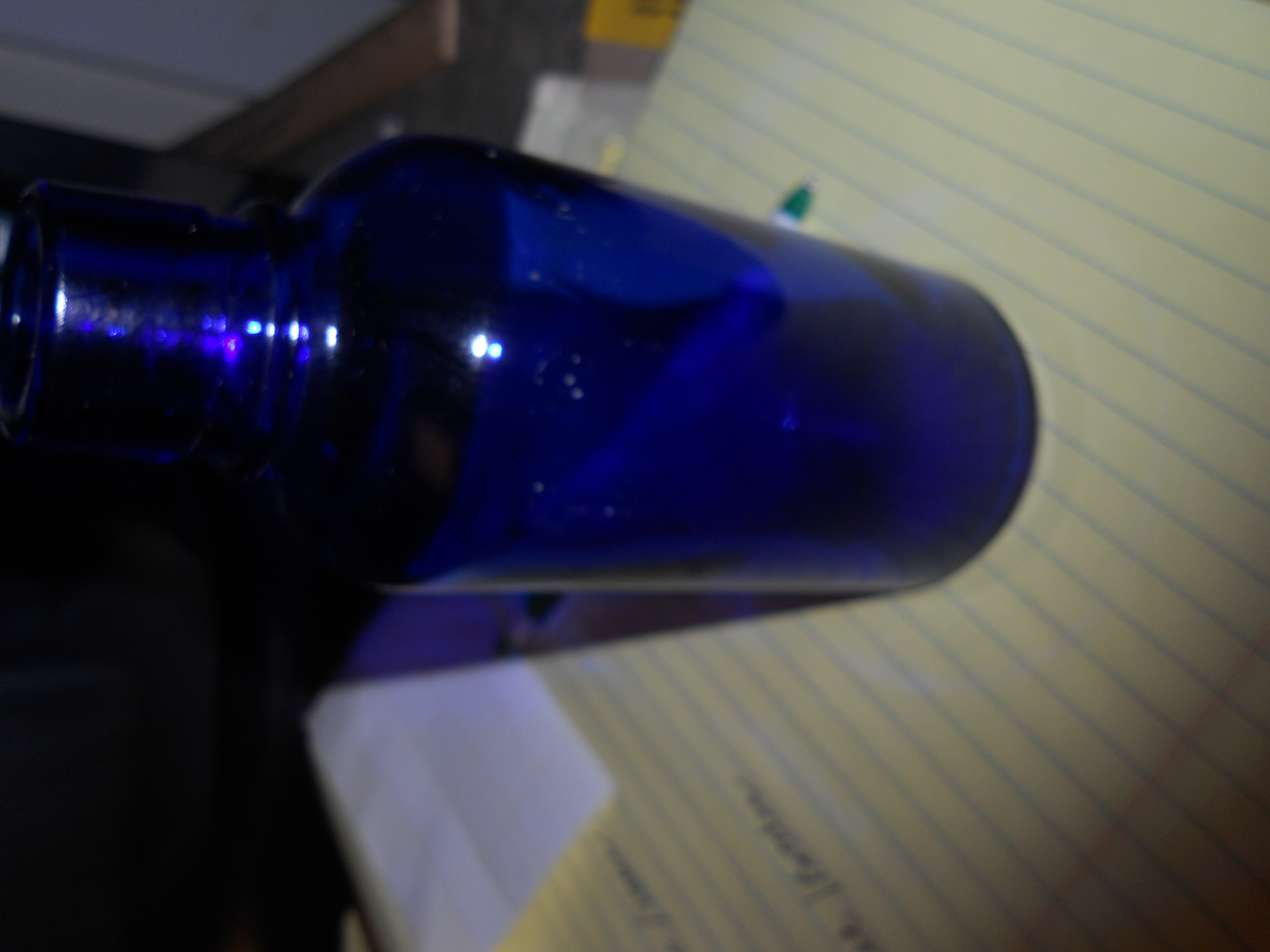 Cobalt Blue Glass Bottle