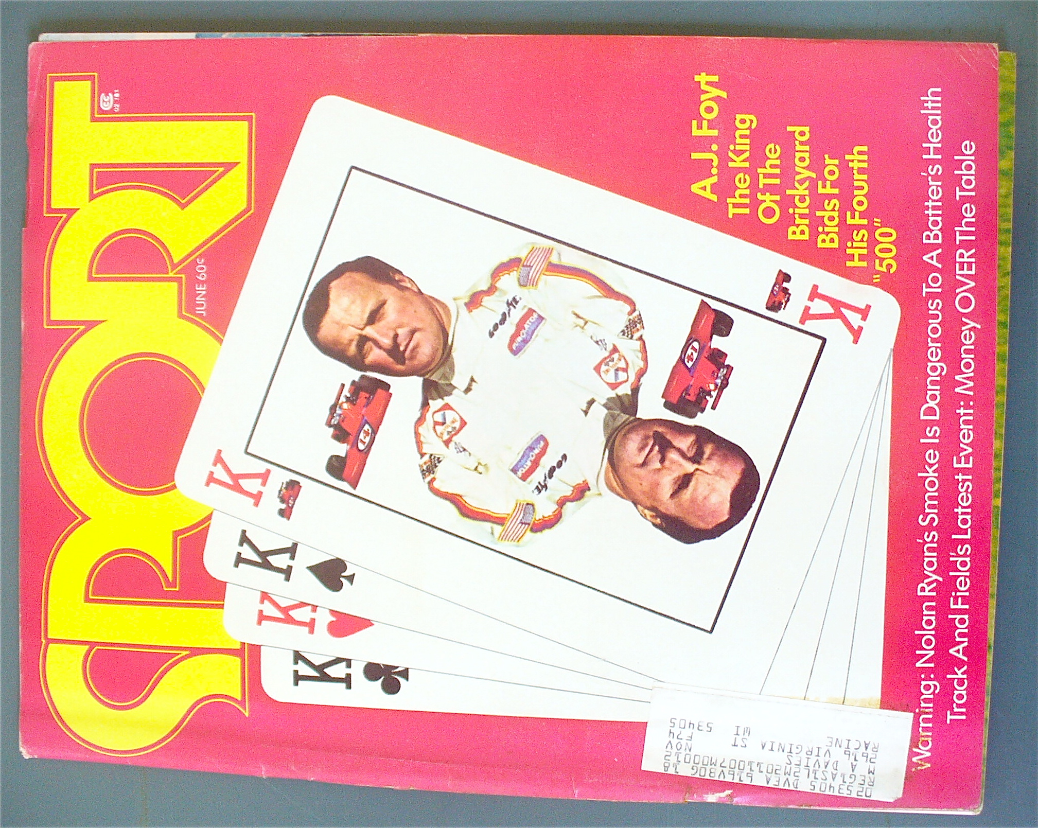 Sports Magazine June 1973 A. J Foyt/ Nolan Ryan