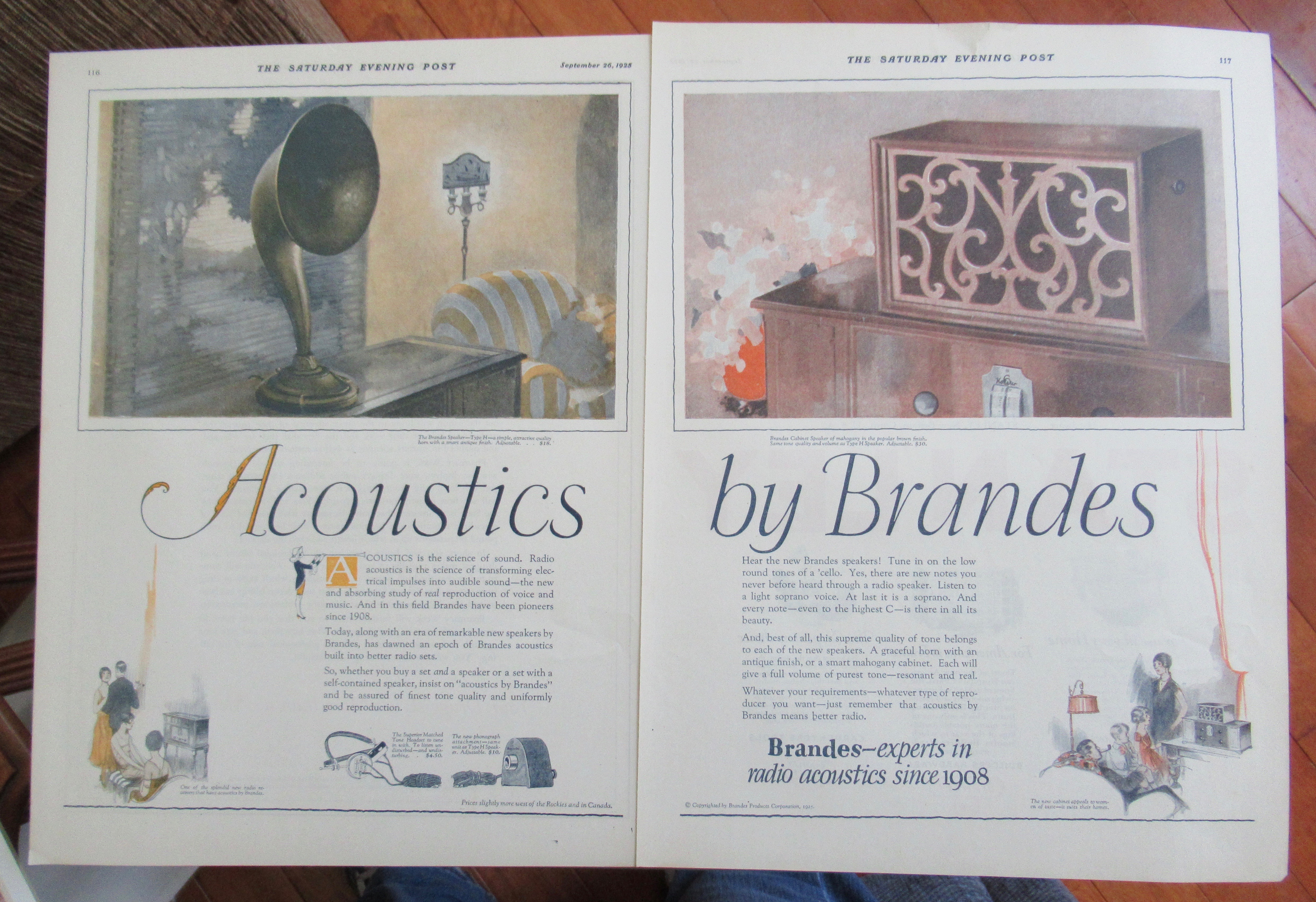 1925 Acoustics with the Brandes Speakers