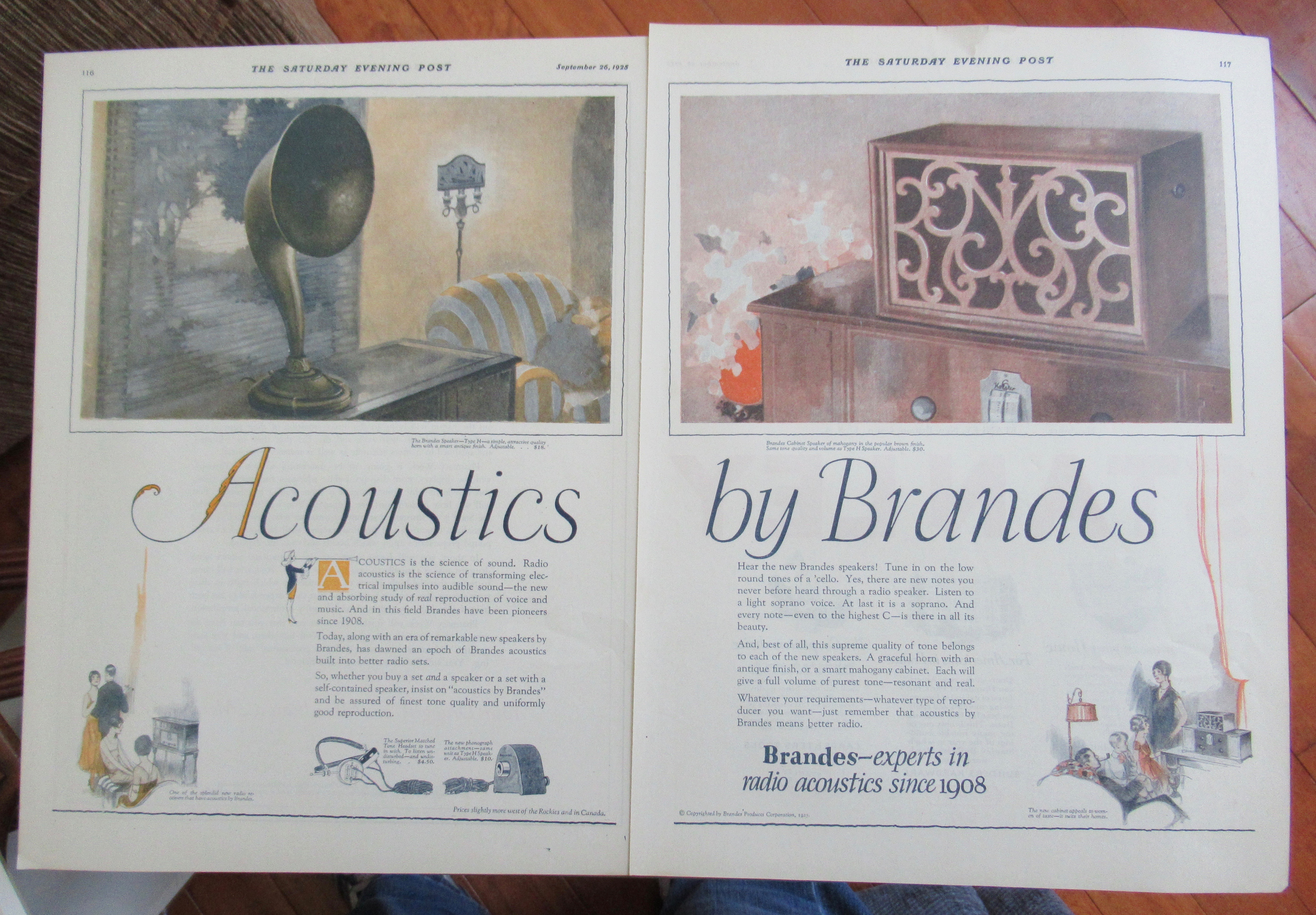 1925 Acoustics with the Brandes Speakers