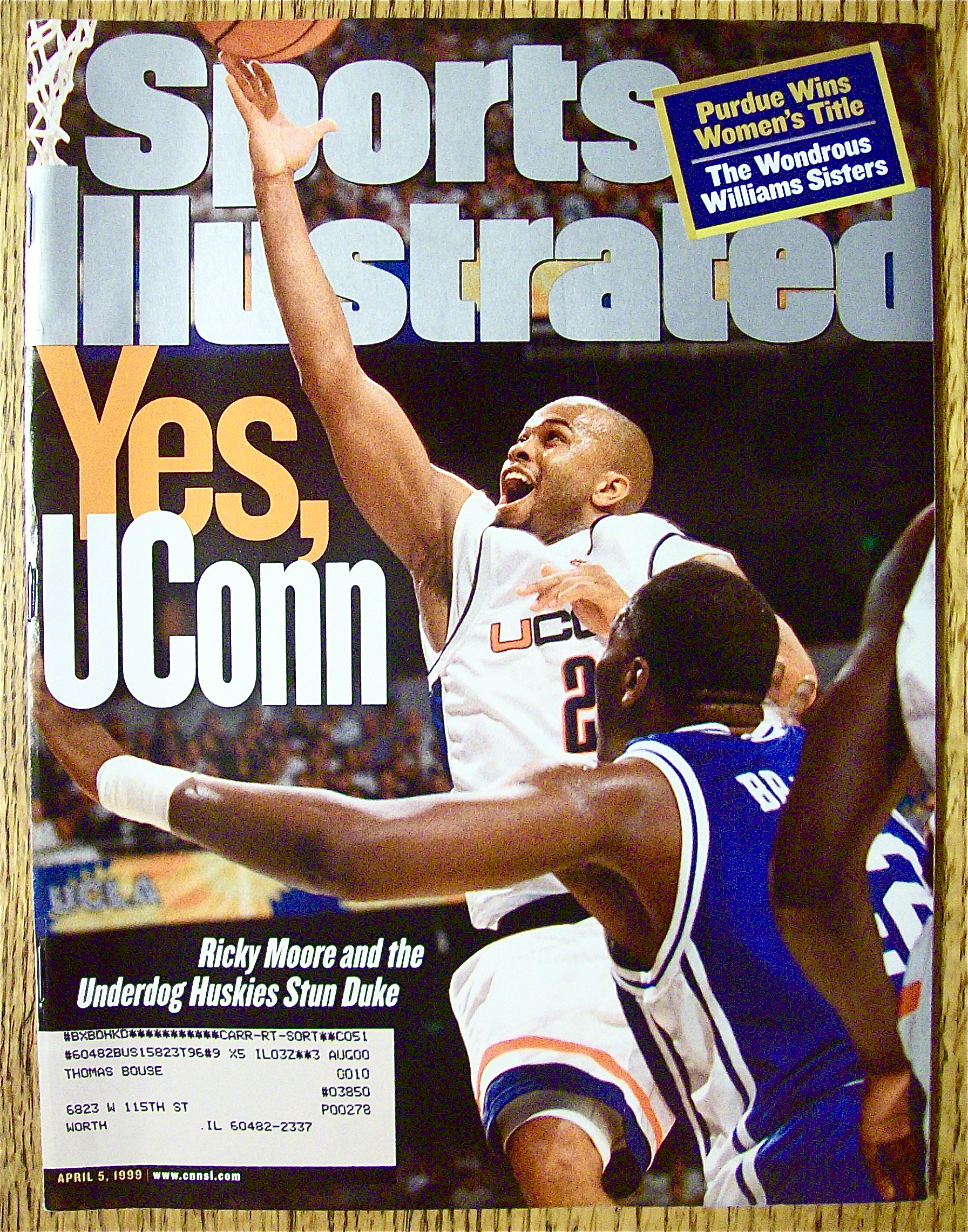 Sports Illustrated Magazine-April 5, 1999-Ricky Moore