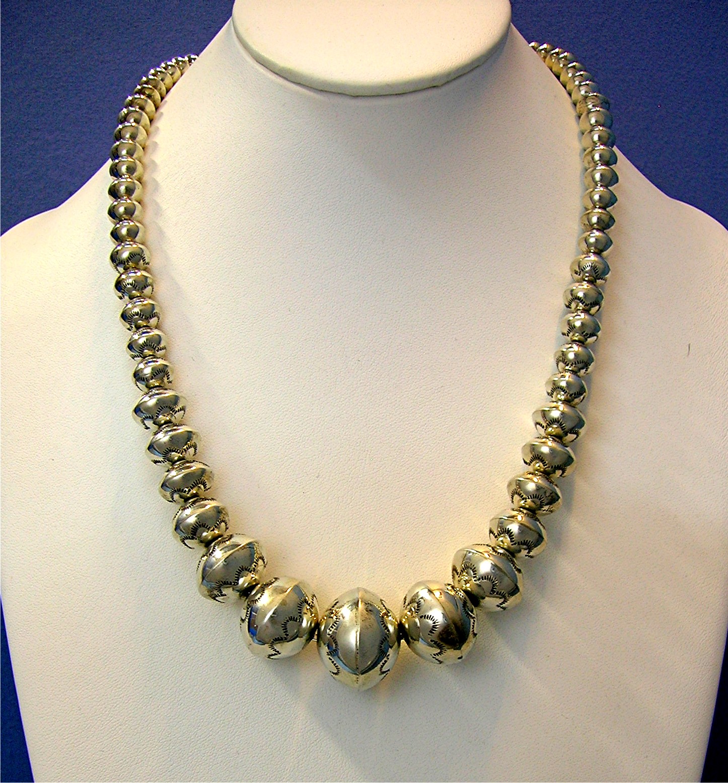Navajo Pearls Sterling Silver 78 Grams