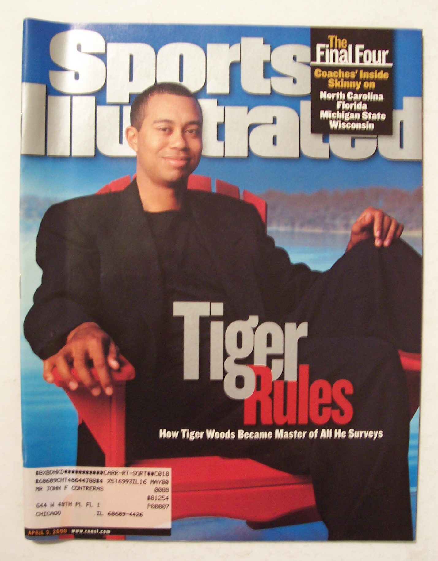 Sports Illustrated Magazine -April 3, 2000- Tiger Woods