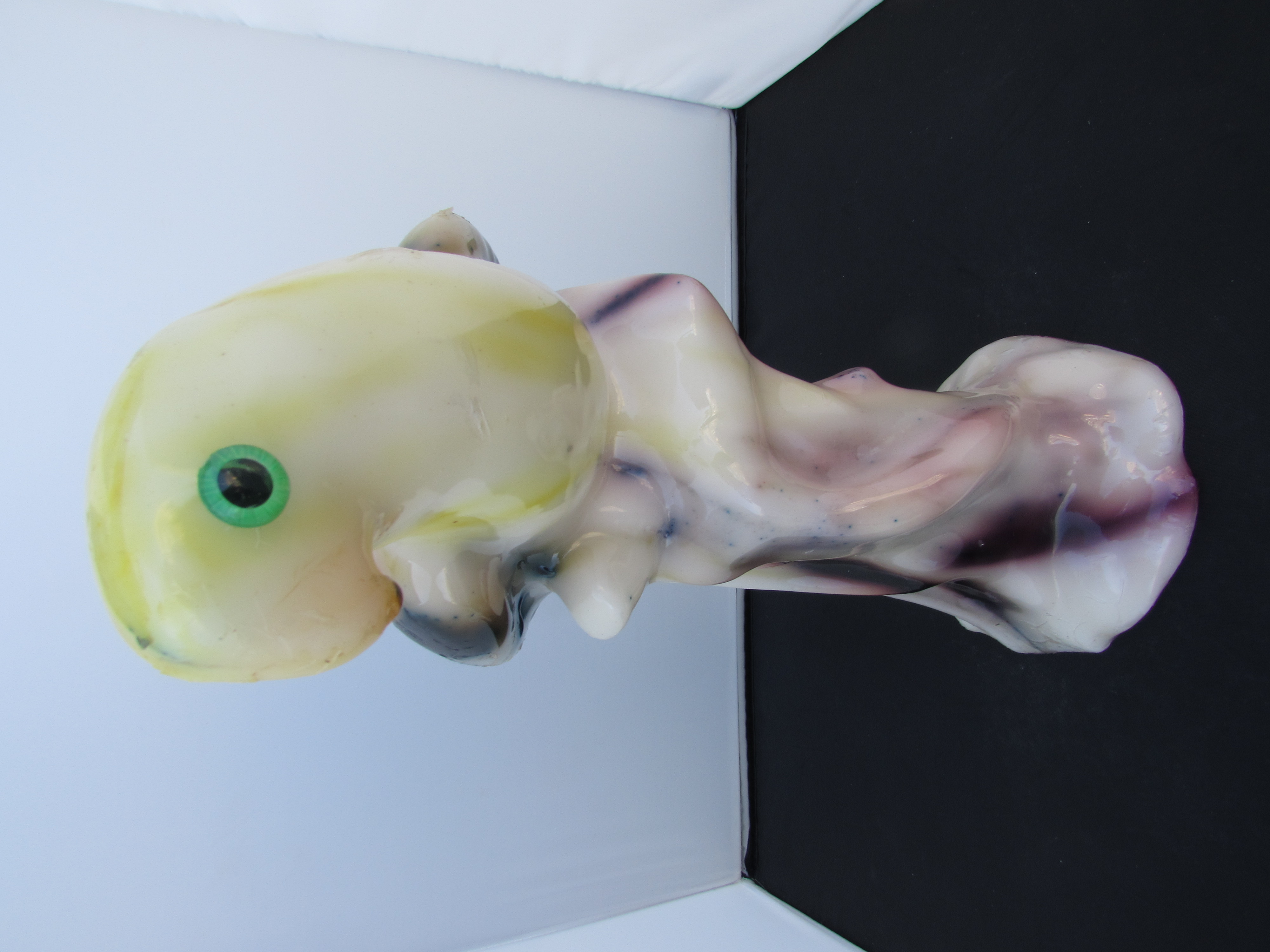 Vintage Wax Parrot Candle large 13.5 inch height