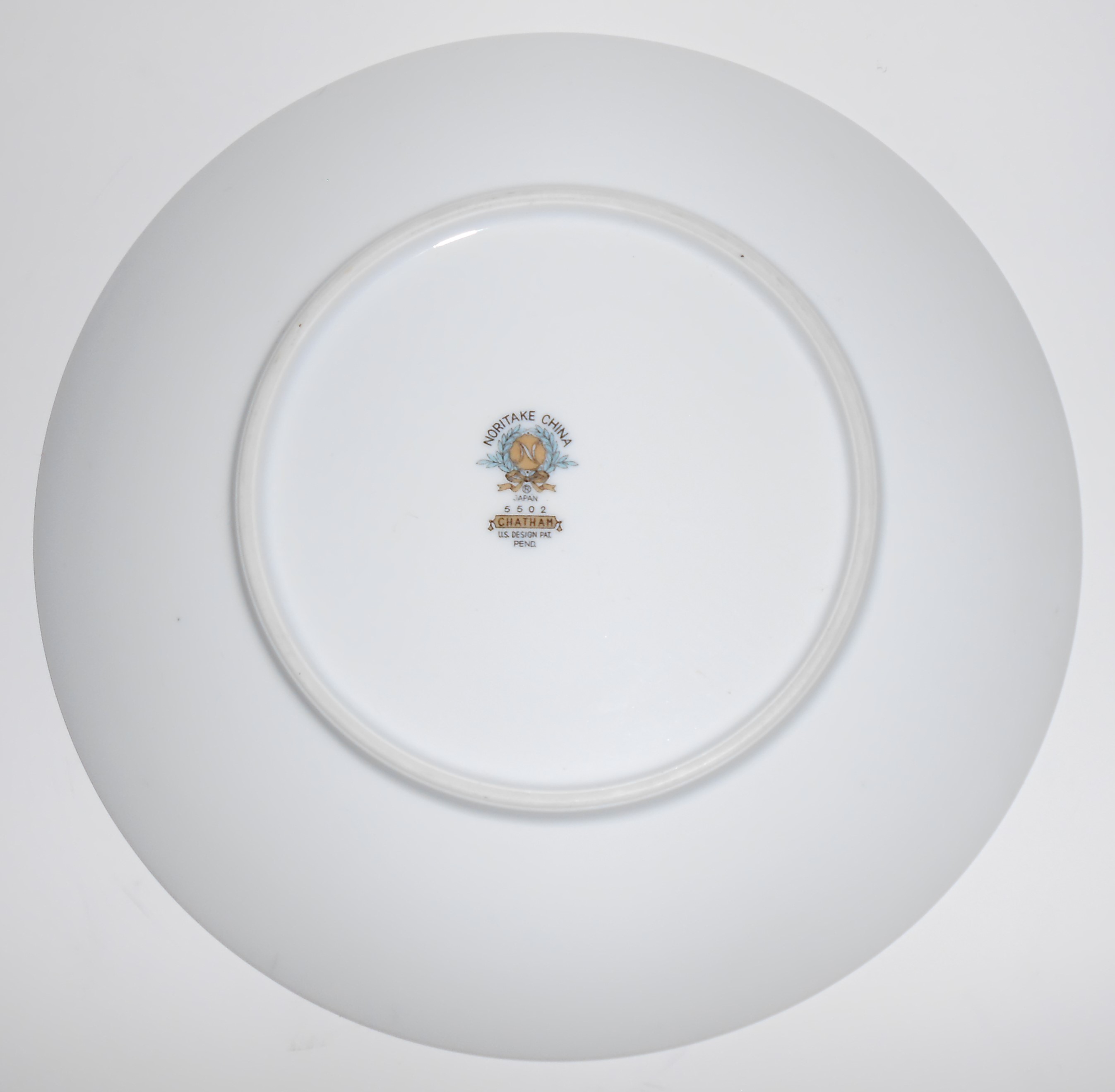 Noritake Porcelain China Chatham Platinum Salad Plate