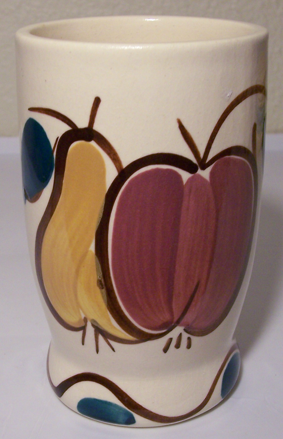 Purinton Pottery Fruit Water Tumbler! Mint!