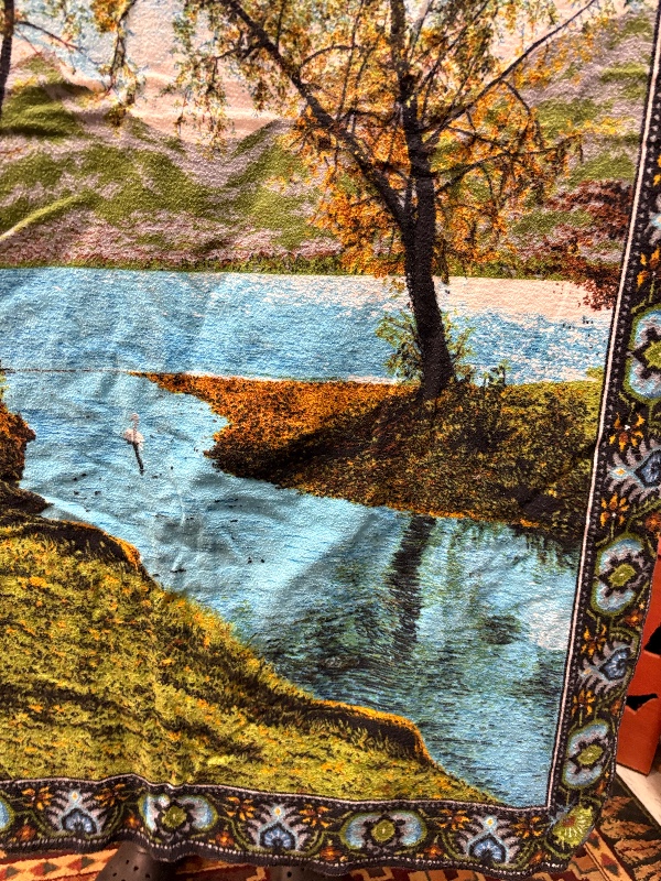 ATC New York Tapestry 33" X 79" Lake Goose Tree Scenic