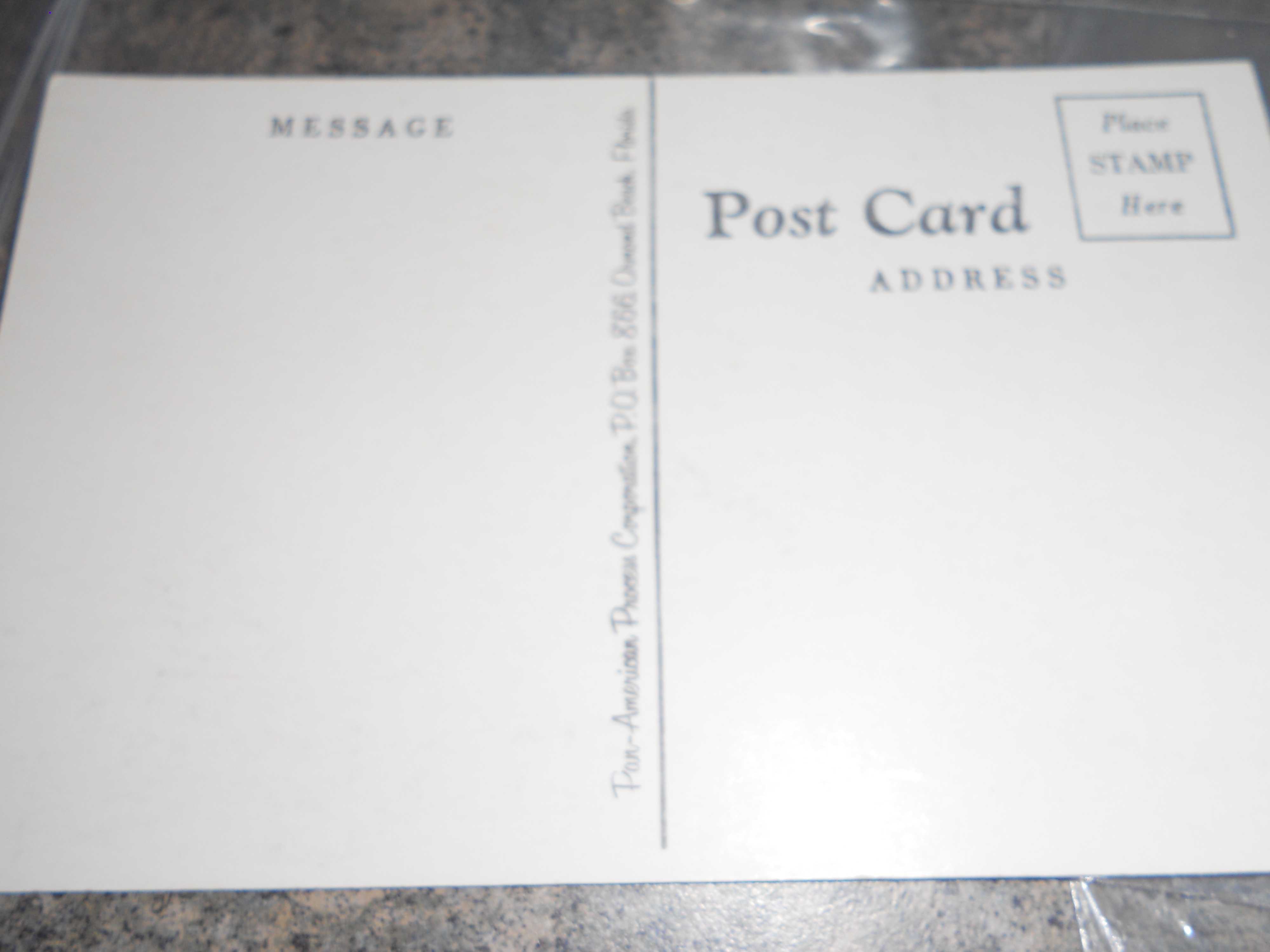 Novelty Postcard, Unused
