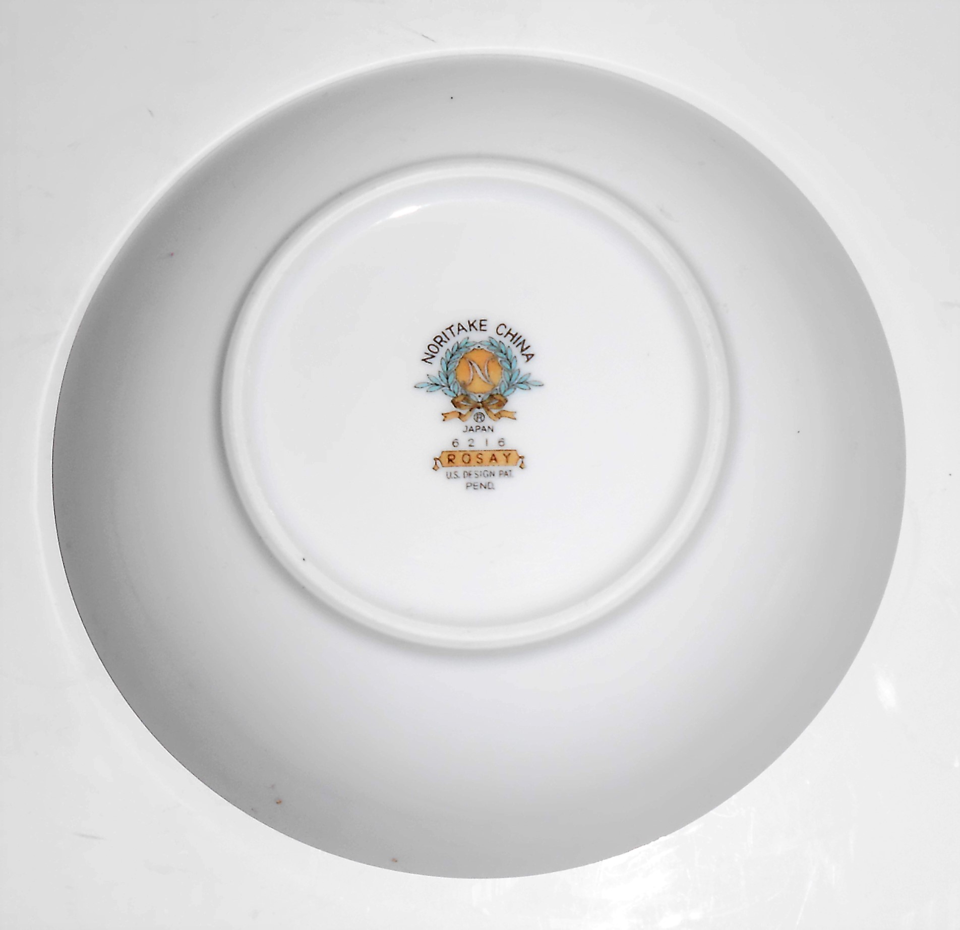Noritake Porcelain China Rosay w/Platinum Fruit Bowl