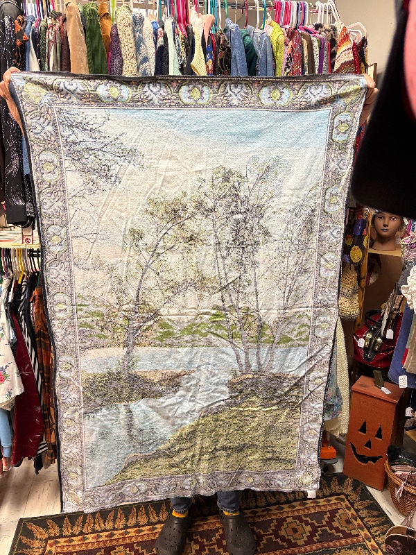 ATC New York Tapestry 33" X 79" Lake Goose Tree Scenic