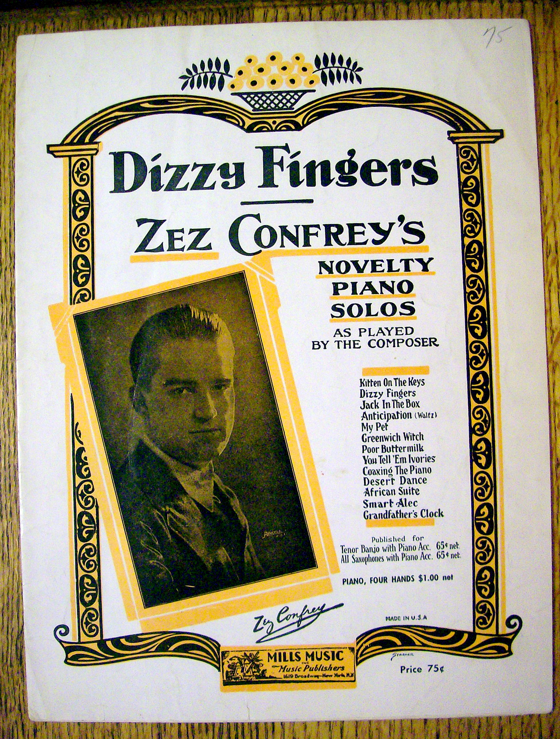 1923 Dizzy Fingers By Zez Confrey
