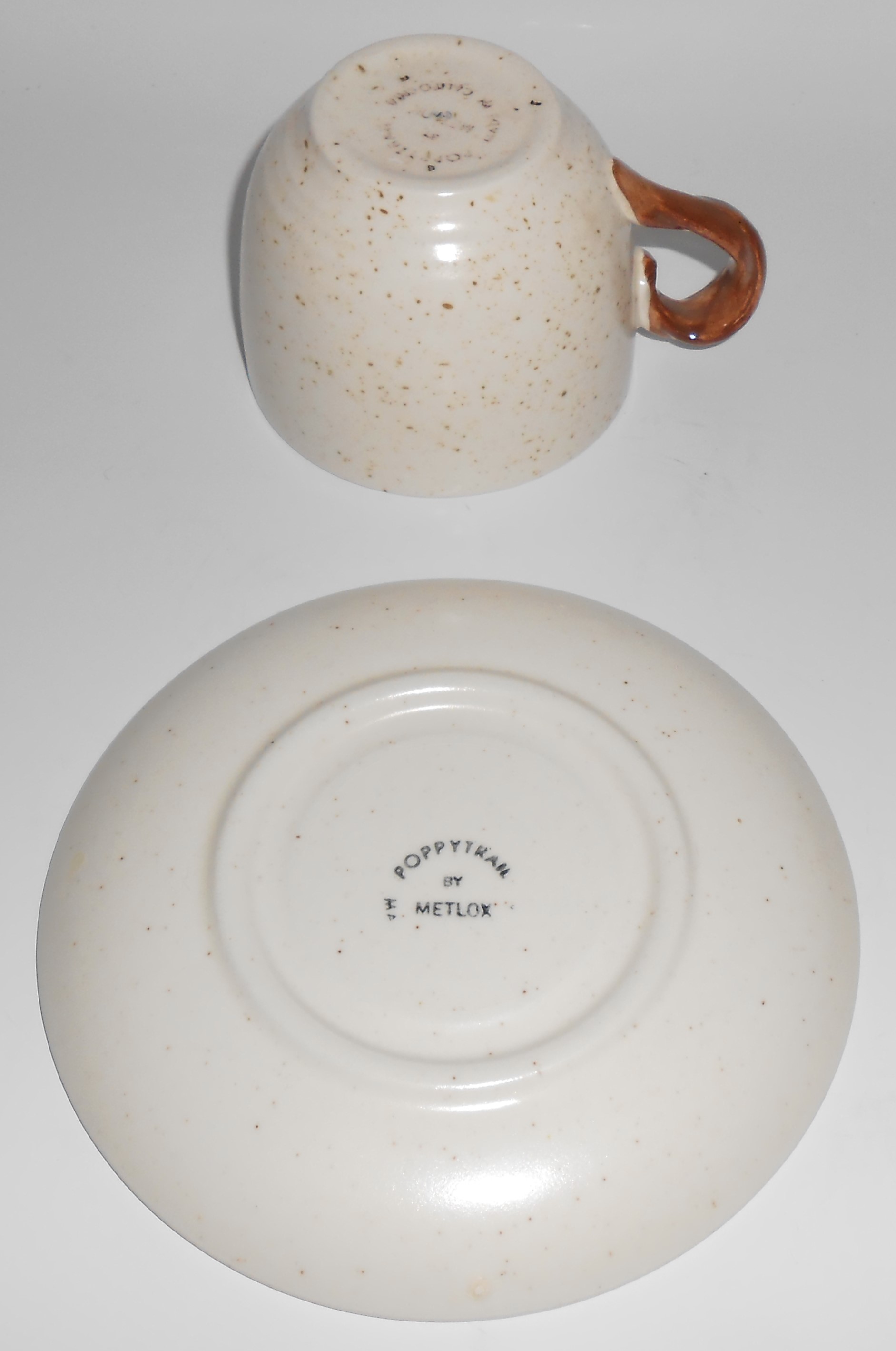 Metlox Pottery Poppy Trail Tropicana Cup & Saucer Set