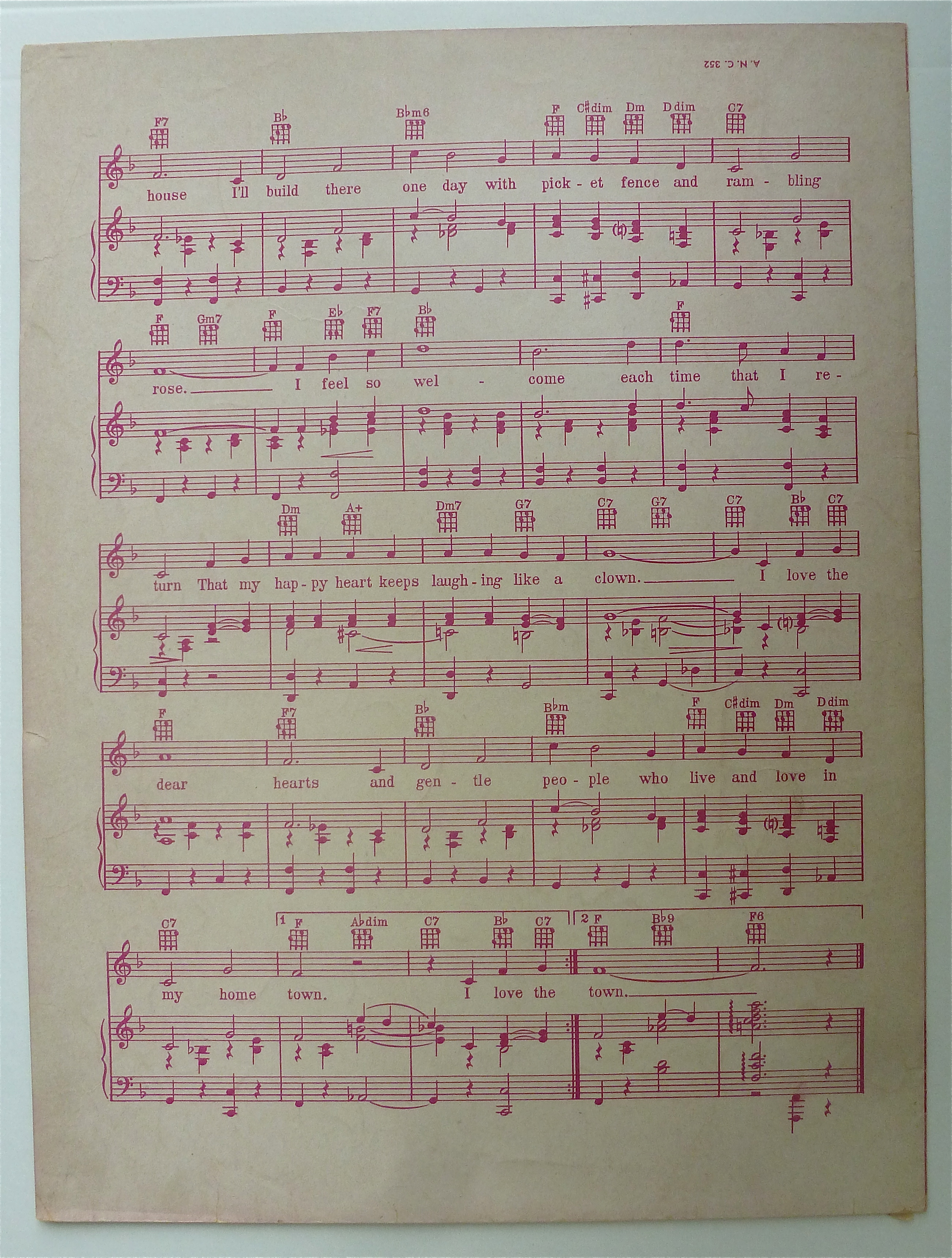 Sheet Music For 1949 Dear Hearts And Gentle People