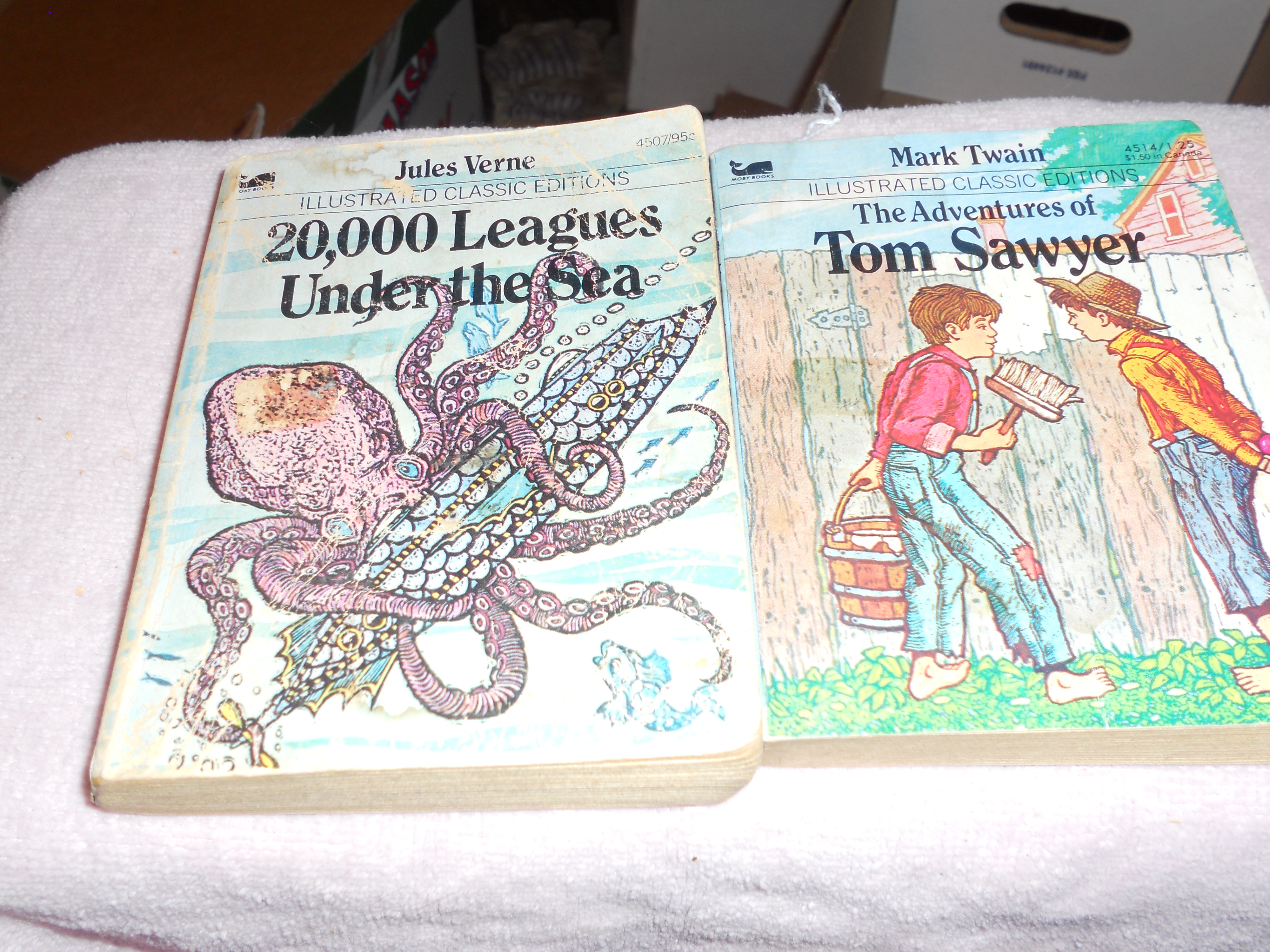 Mark Twain Tom Sayer Thousand Leagues Under The Sea Jules Verne