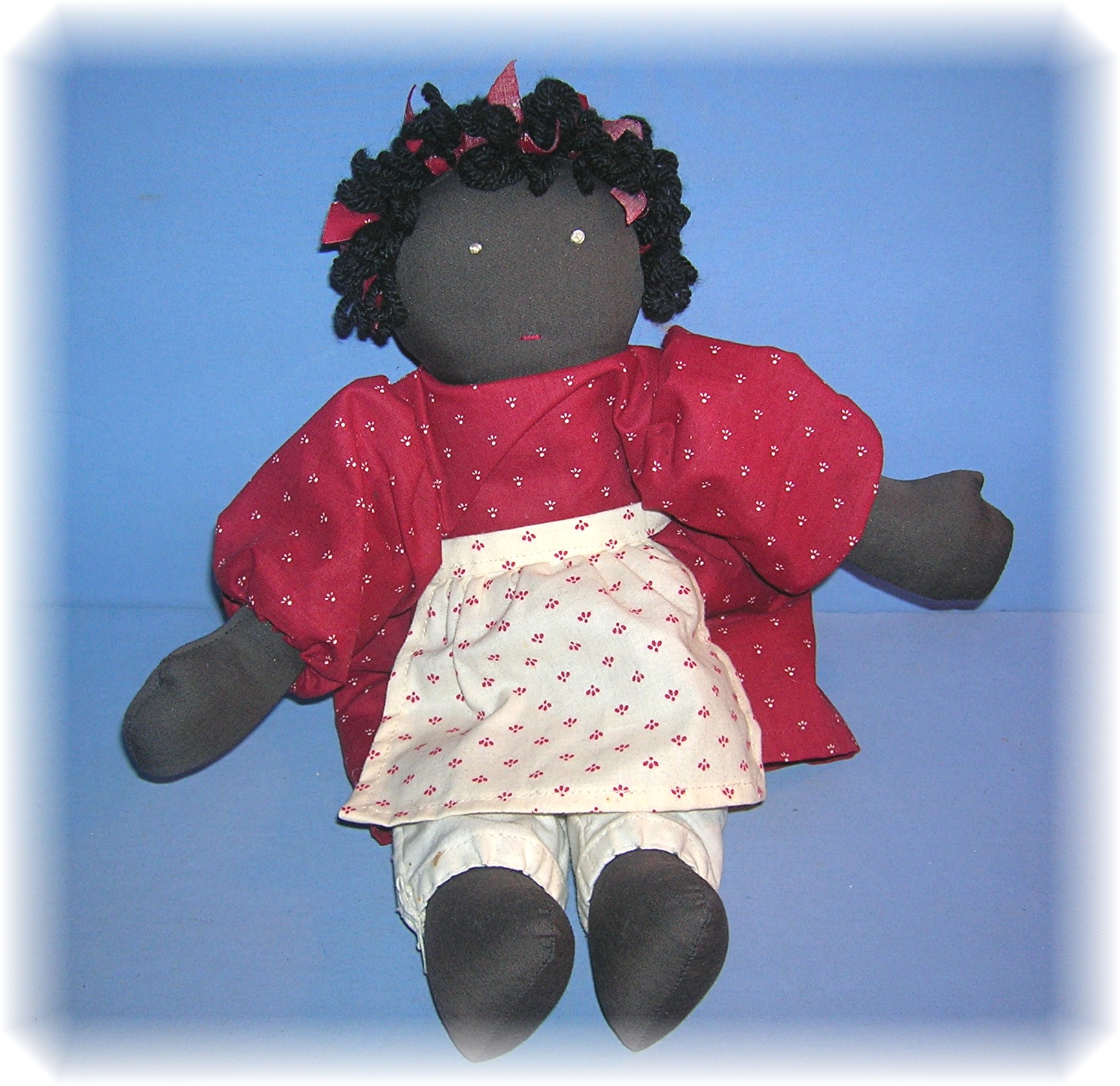 Black Folk Art Doll Handmade By Danielle
