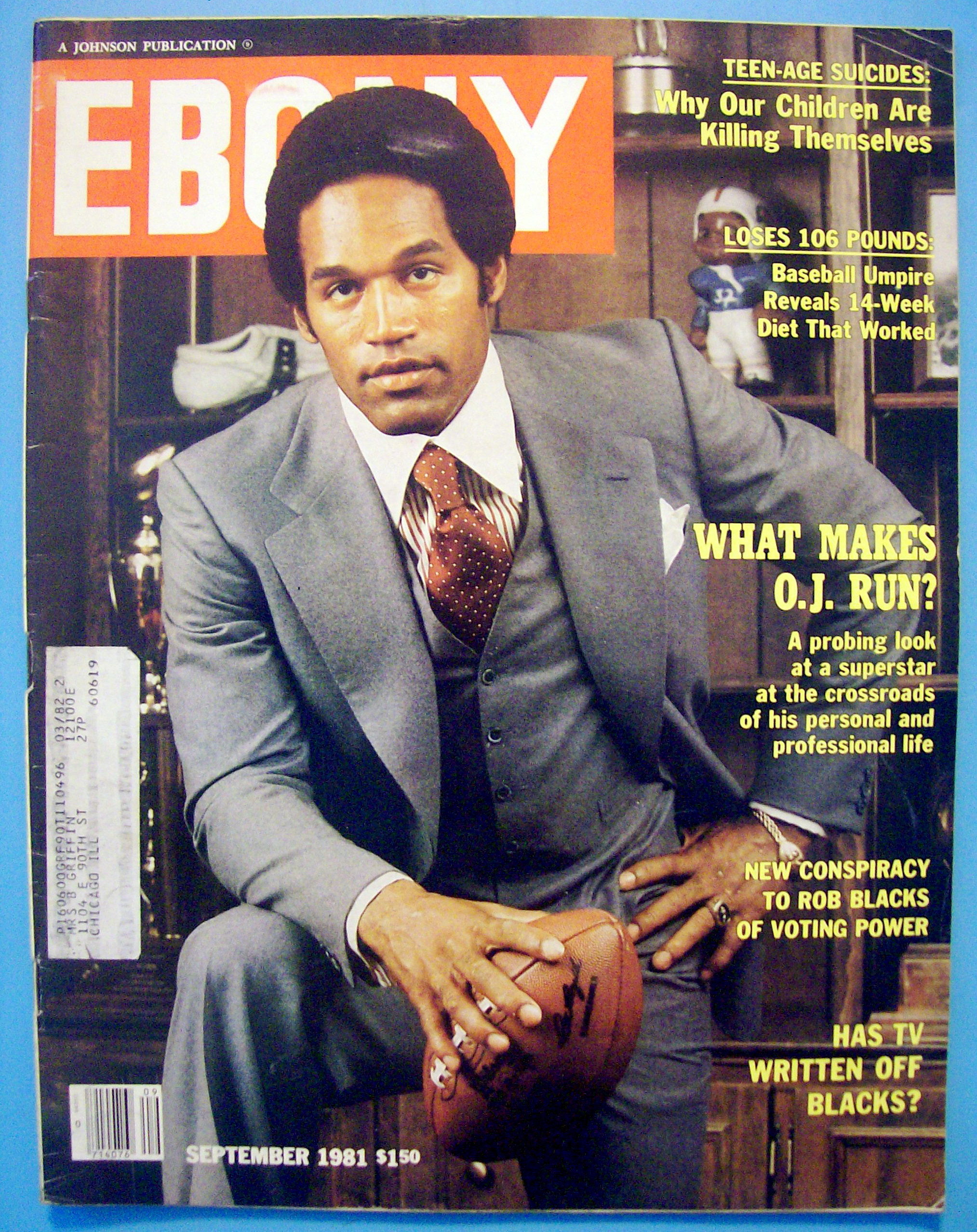 Ebony Magazine-September 1981-O. J. Simpson