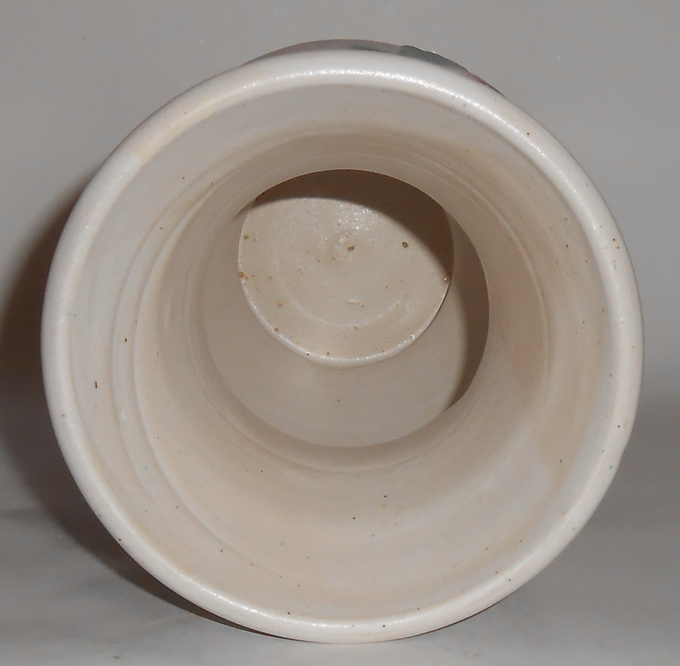 Brush McCoy Pottery 8in White W/Floral Decoration #741