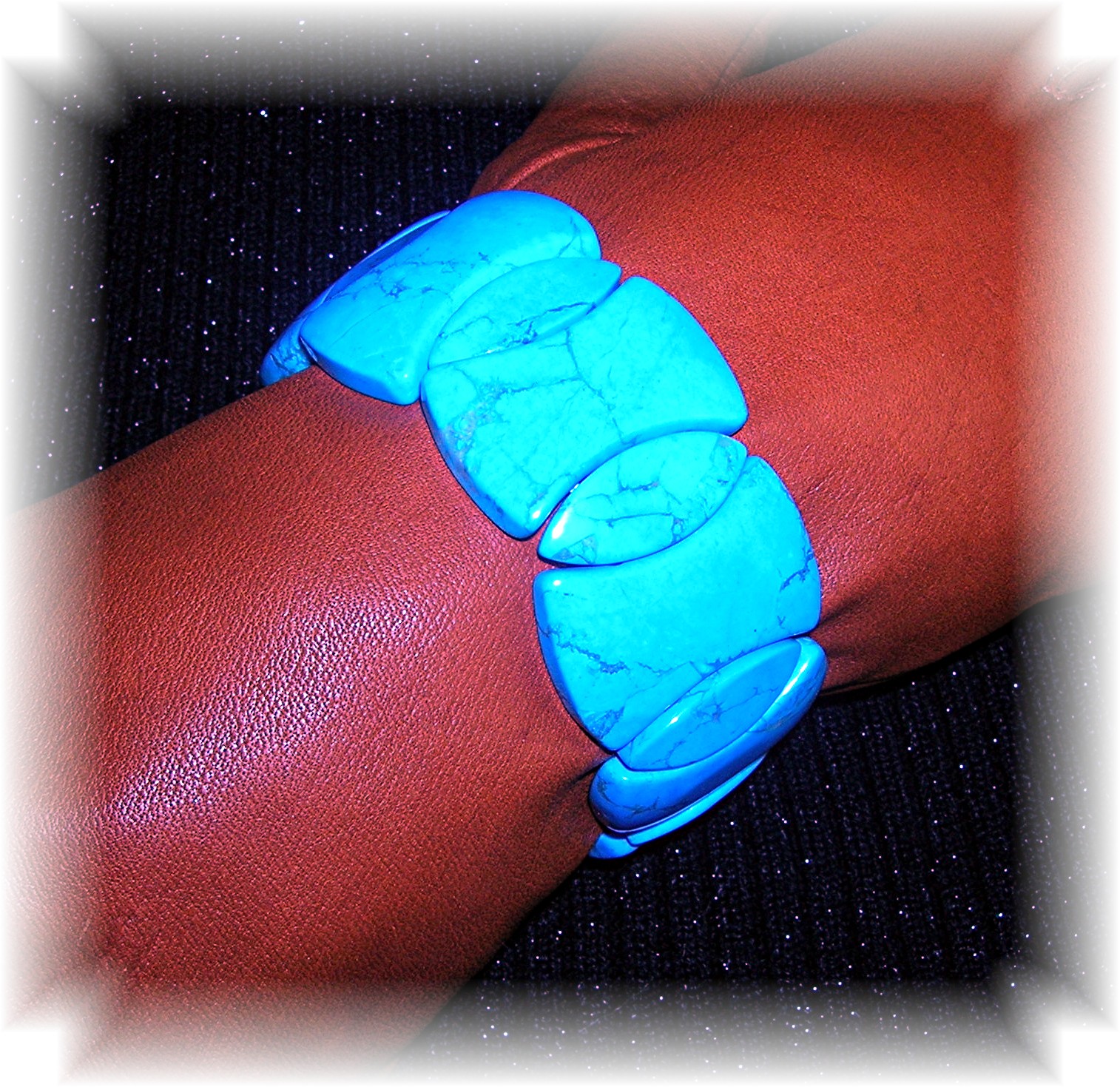 Carved Turquoise Expanda Bracelet