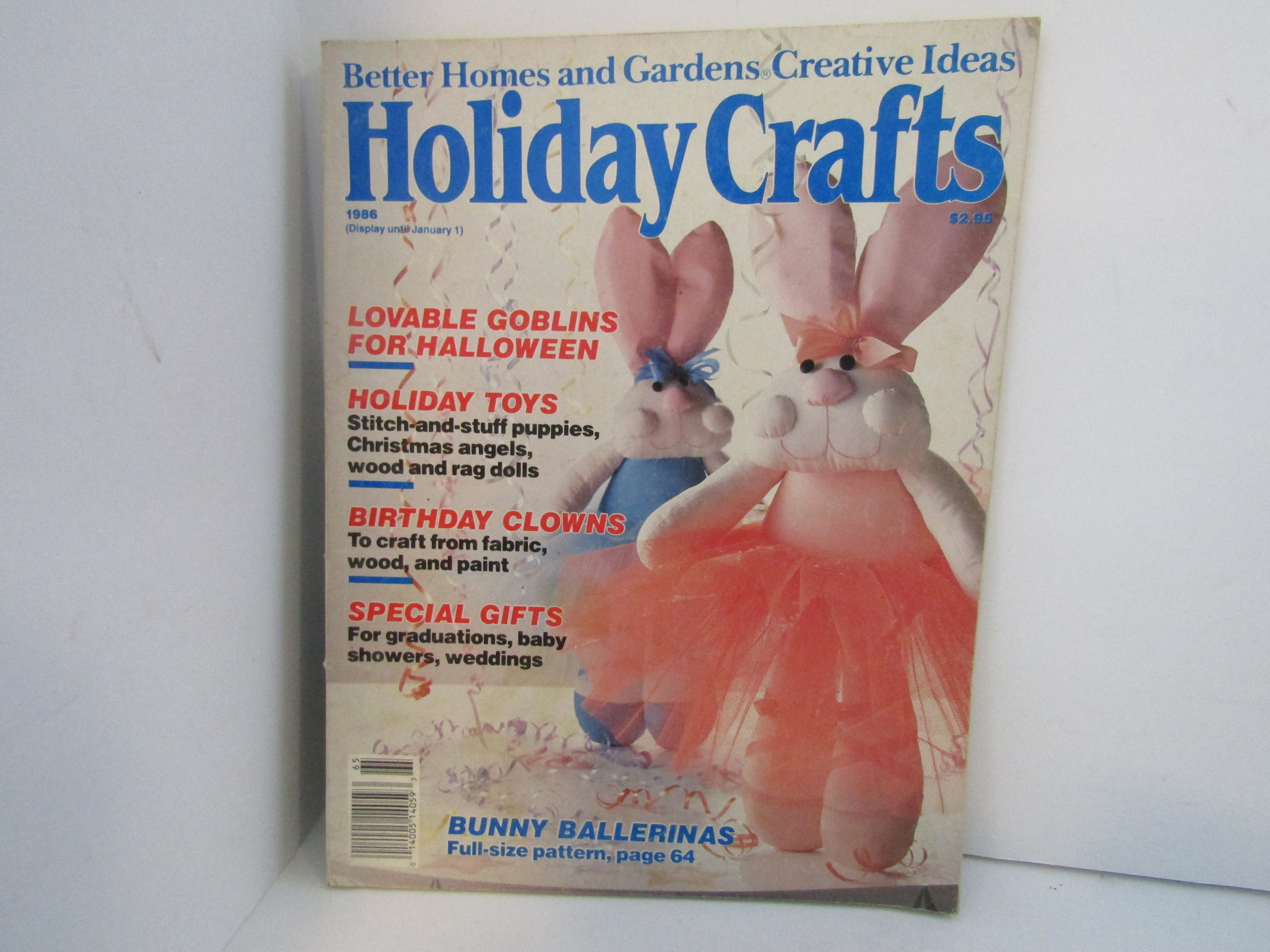 Better Homes & Garden Magazine Holiday Crafts 1986