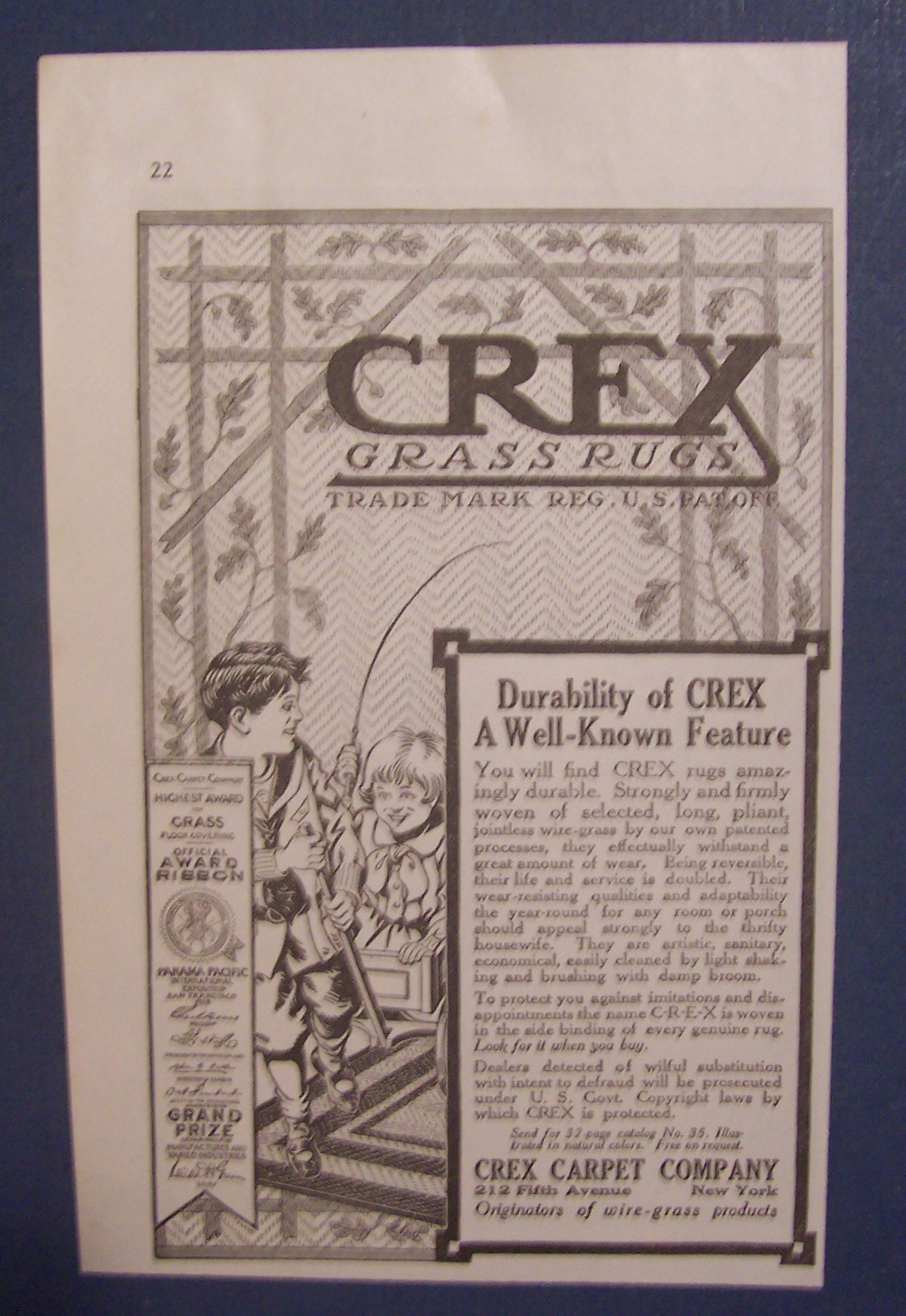 1916 Crex Carpet Company