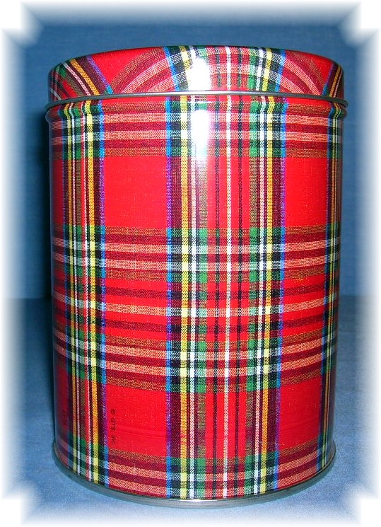 Tartan Plaid Cannister Tin