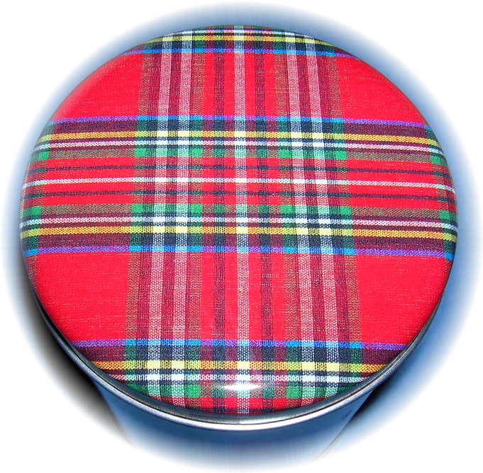 Tartan Plaid Cannister Tin
