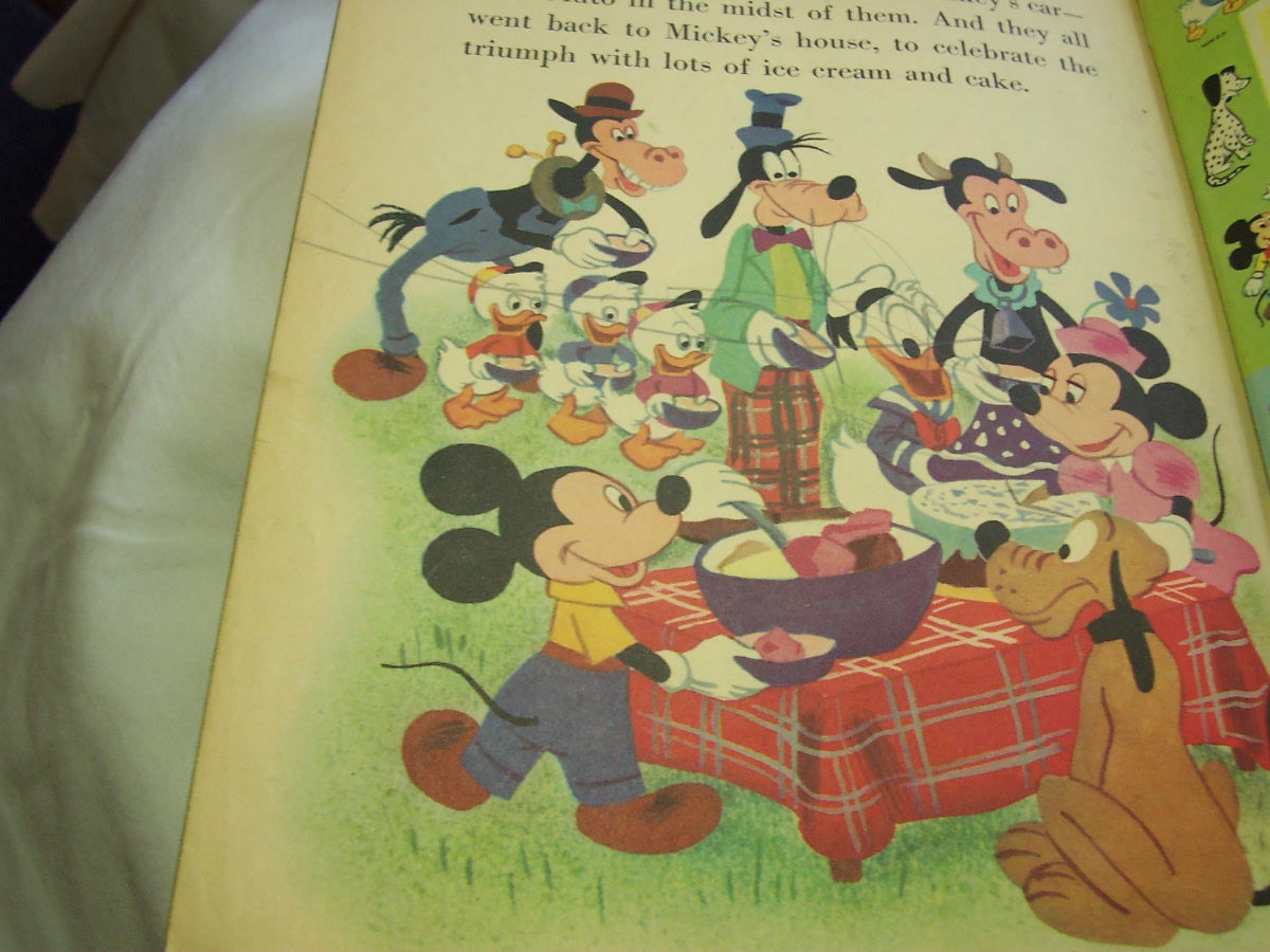 Walt Disneys Mickey Mouse and Pluto Pup A Little Golden Book 1953