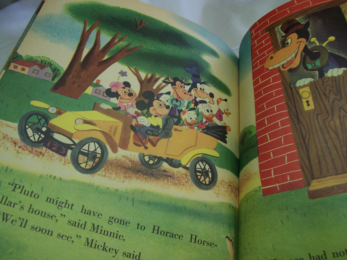 Walt Disneys Mickey Mouse and Pluto Pup A Little Golden Book 1953
