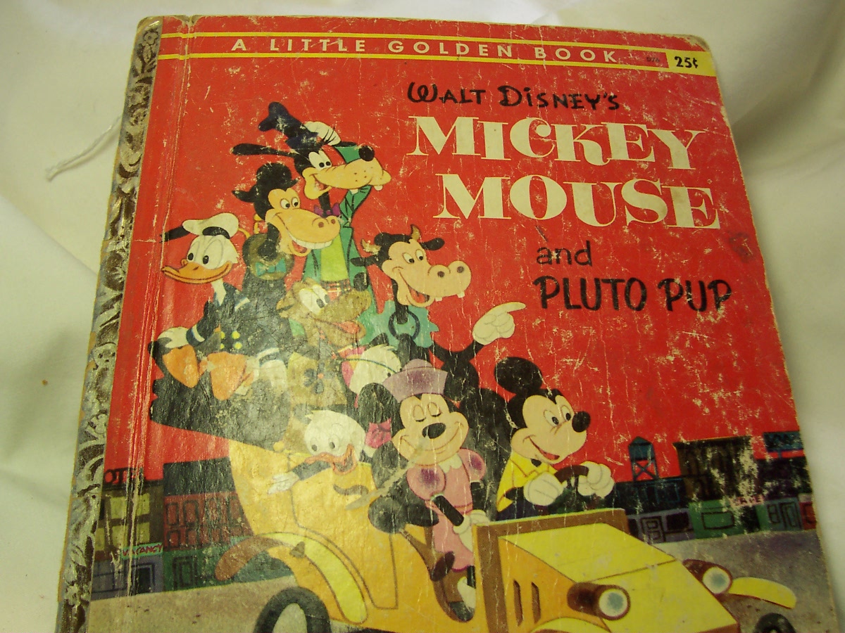 Walt Disneys Mickey Mouse and Pluto Pup A Little Golden Book 1953