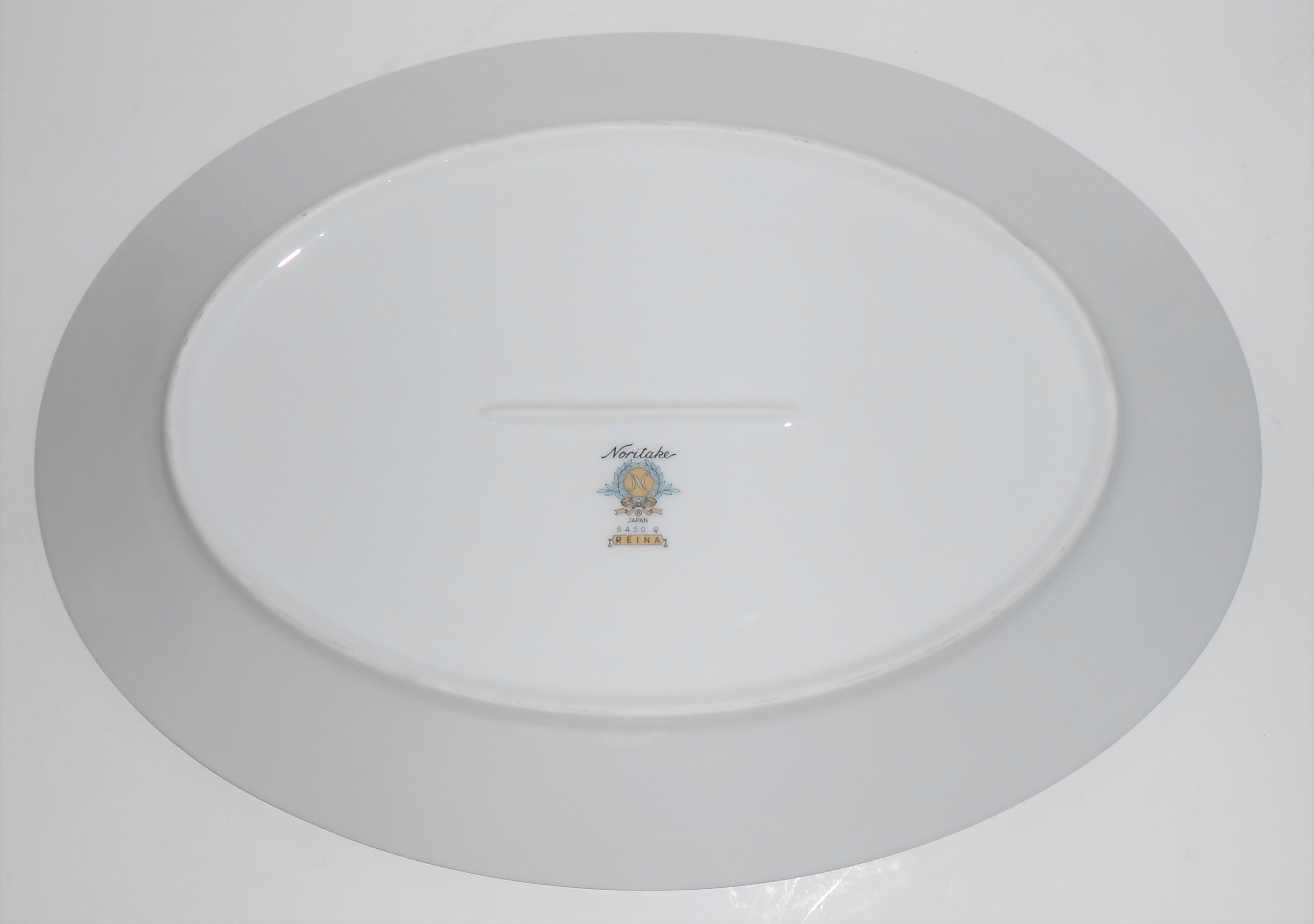 Noritake Porcelain China 6450 Q Reina w/Platinum 12'' P