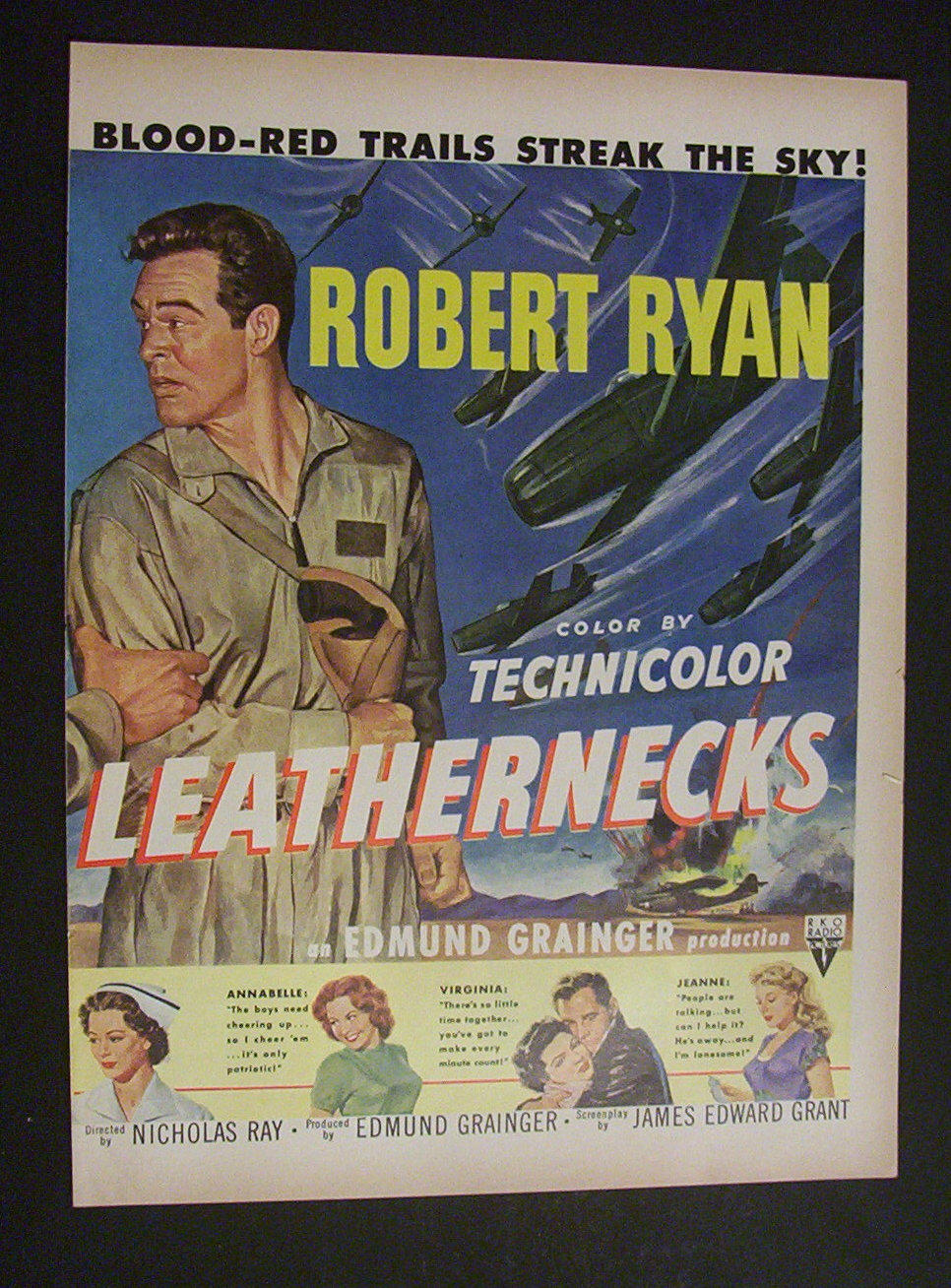 1951 Movie  Ad  for  Flying  Leathernecks (2  Page  Ad)