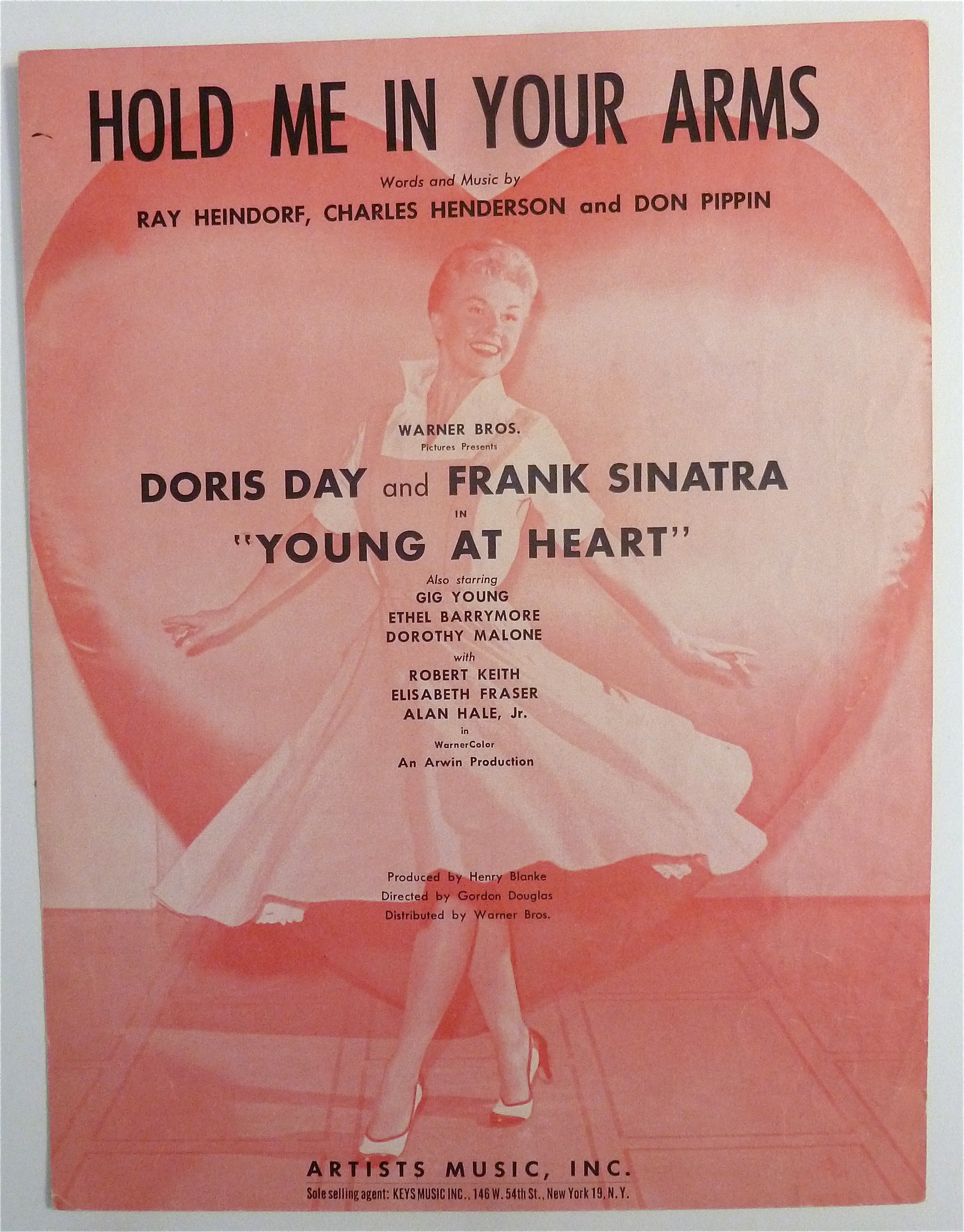 Sheet Music For 1954 Hold Me In Your Arms