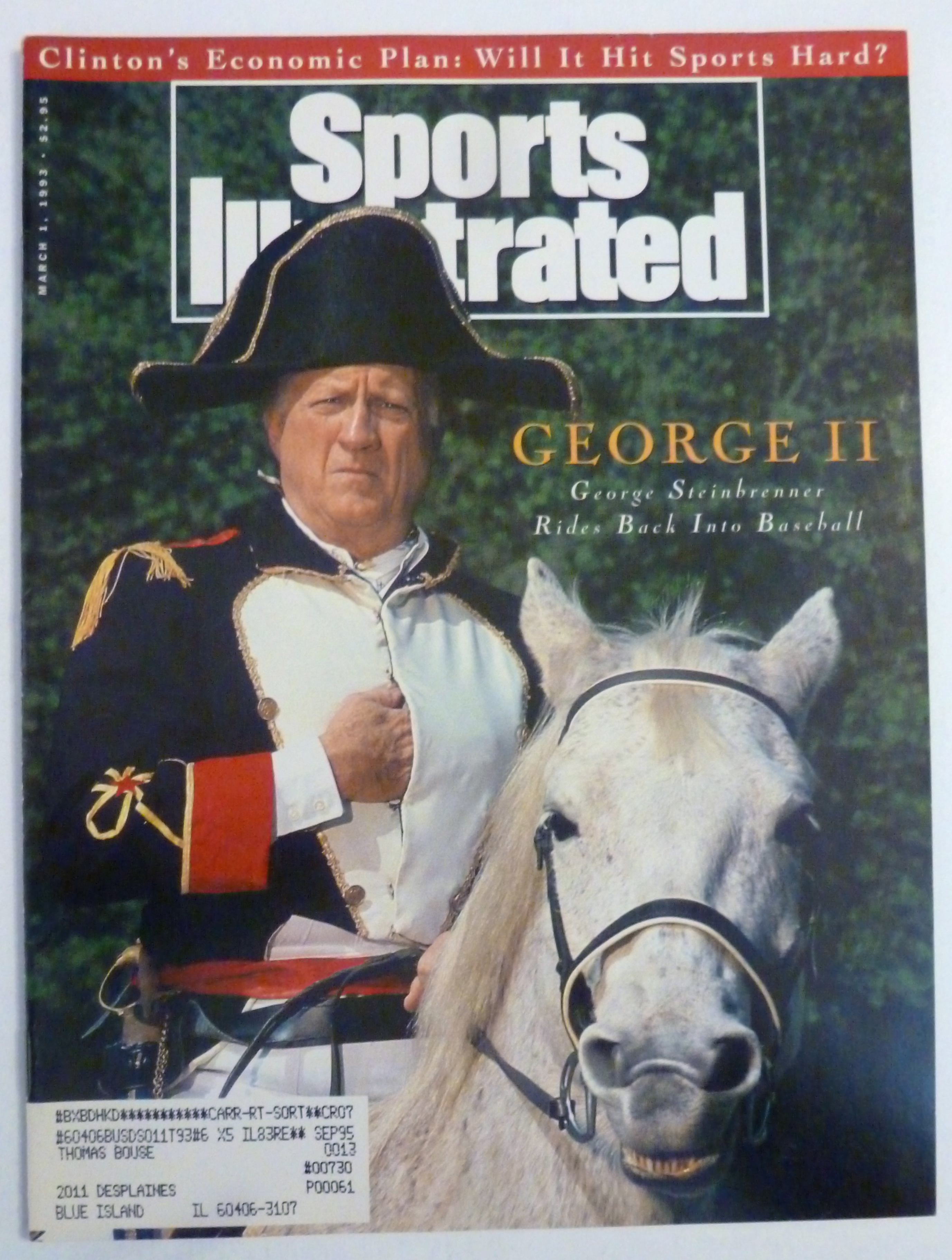 Sports Illustrated Magazine March 1, 1993 George II