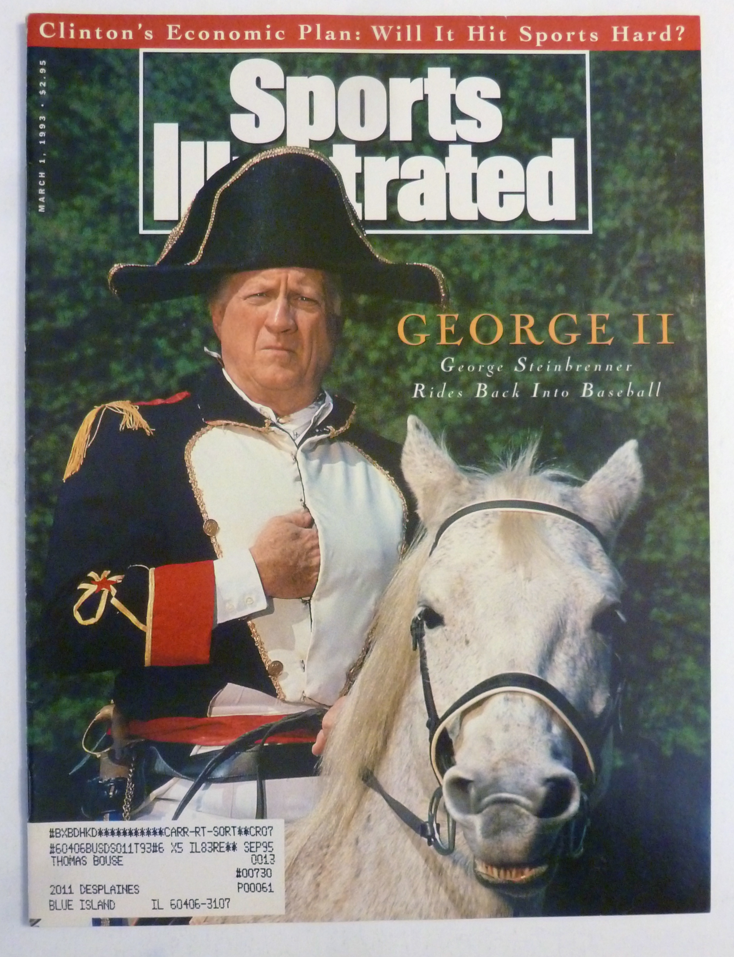 Sports Illustrated Magazine March 1, 1993 George II