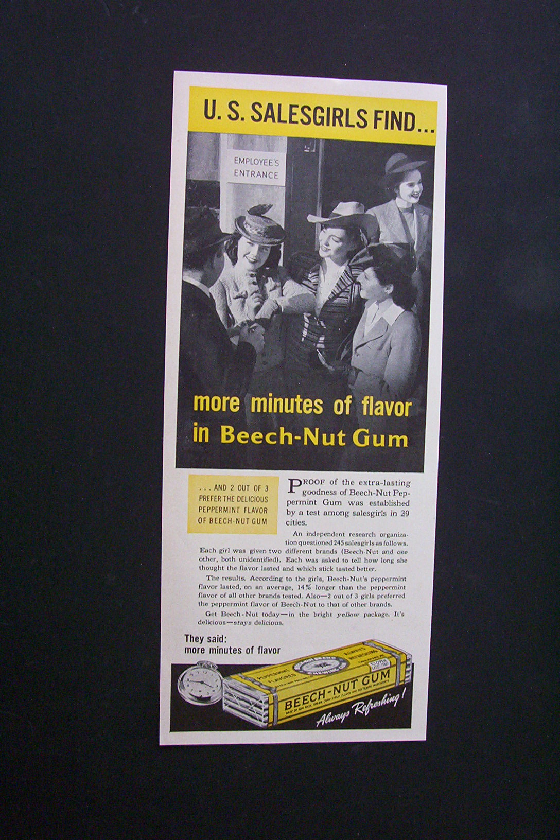 1941 Dual Ad: Topper Returns & Beech Nut Gum