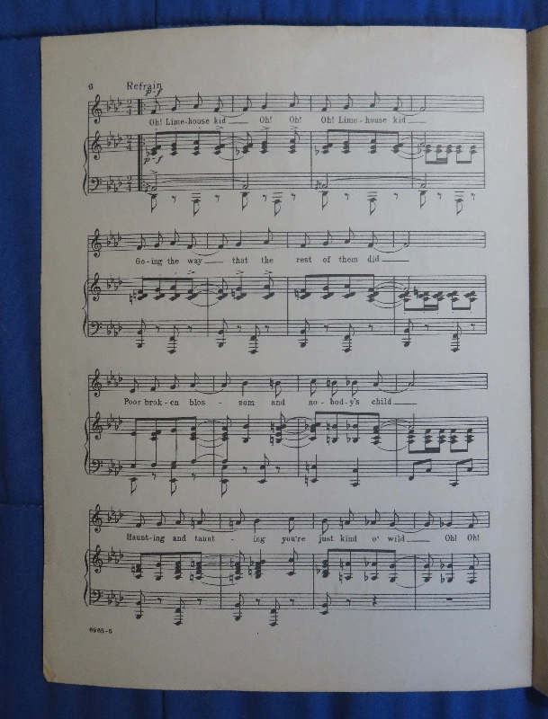Sheet Music For 1922 Limehouse Blues with Fred Astaire & Lucille Bremer (Ziegfeld Follies Cover)