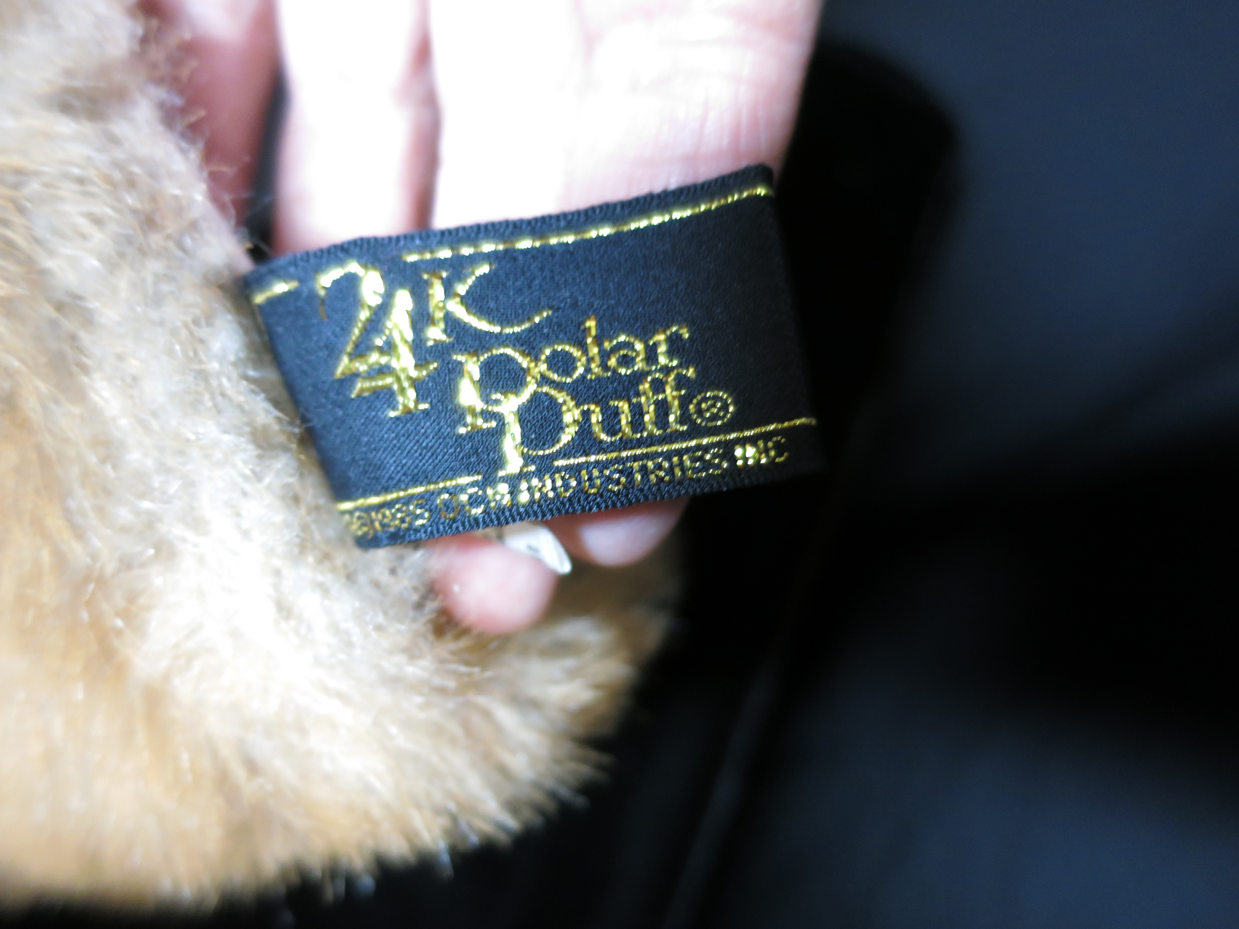 24 Karat Luxury Pet Bear by Special Effects 10 inch.