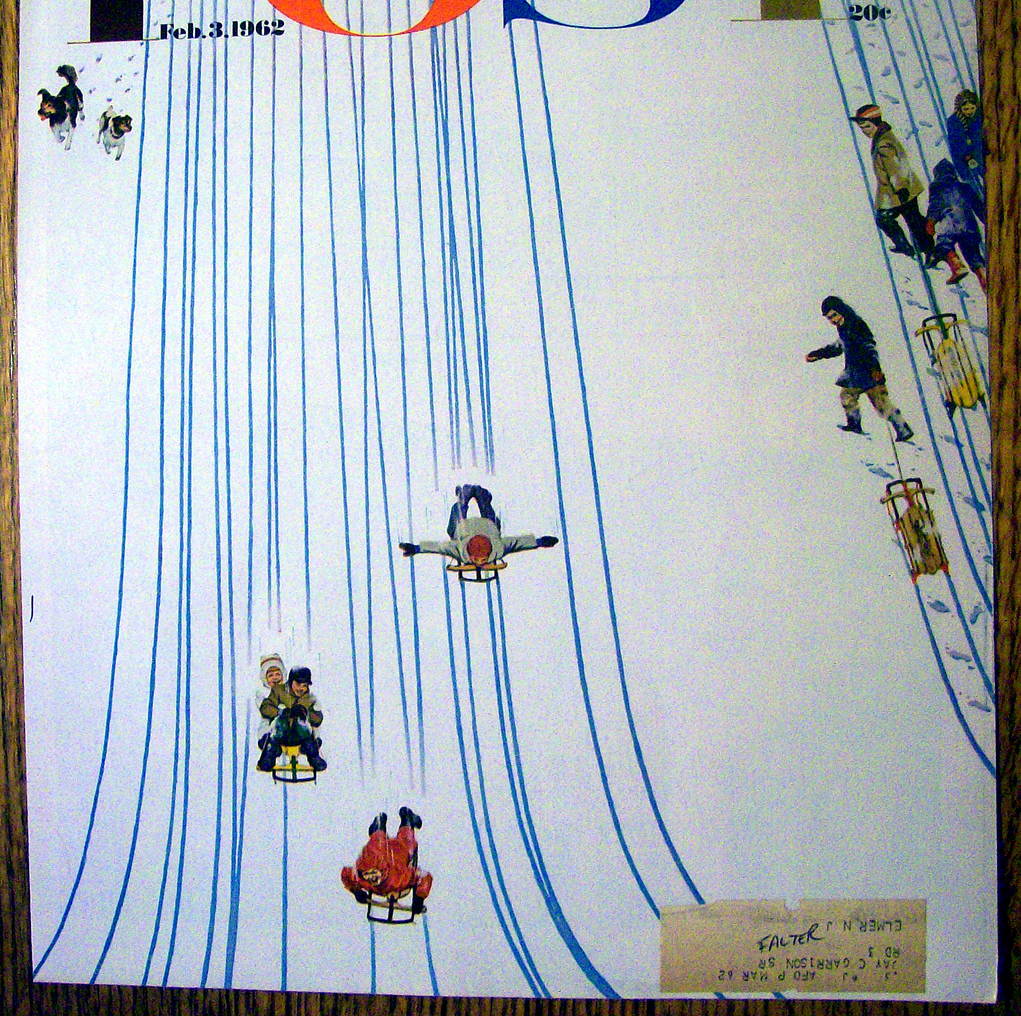 1962 Saturday Evening Post Cover (Only) By Falter