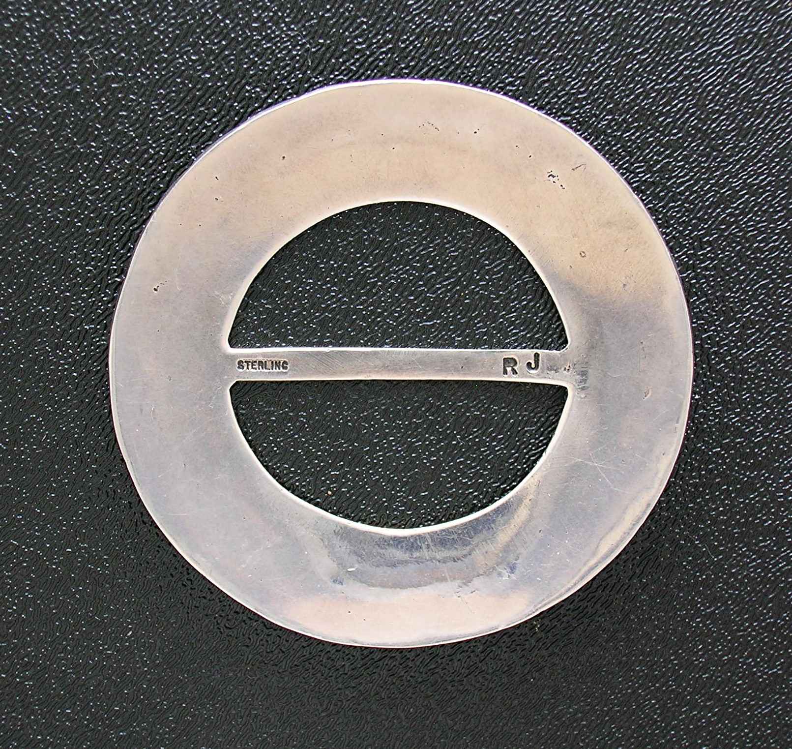 Navajo Sterling Silver RICHARD YAZZIE Belt Buckle