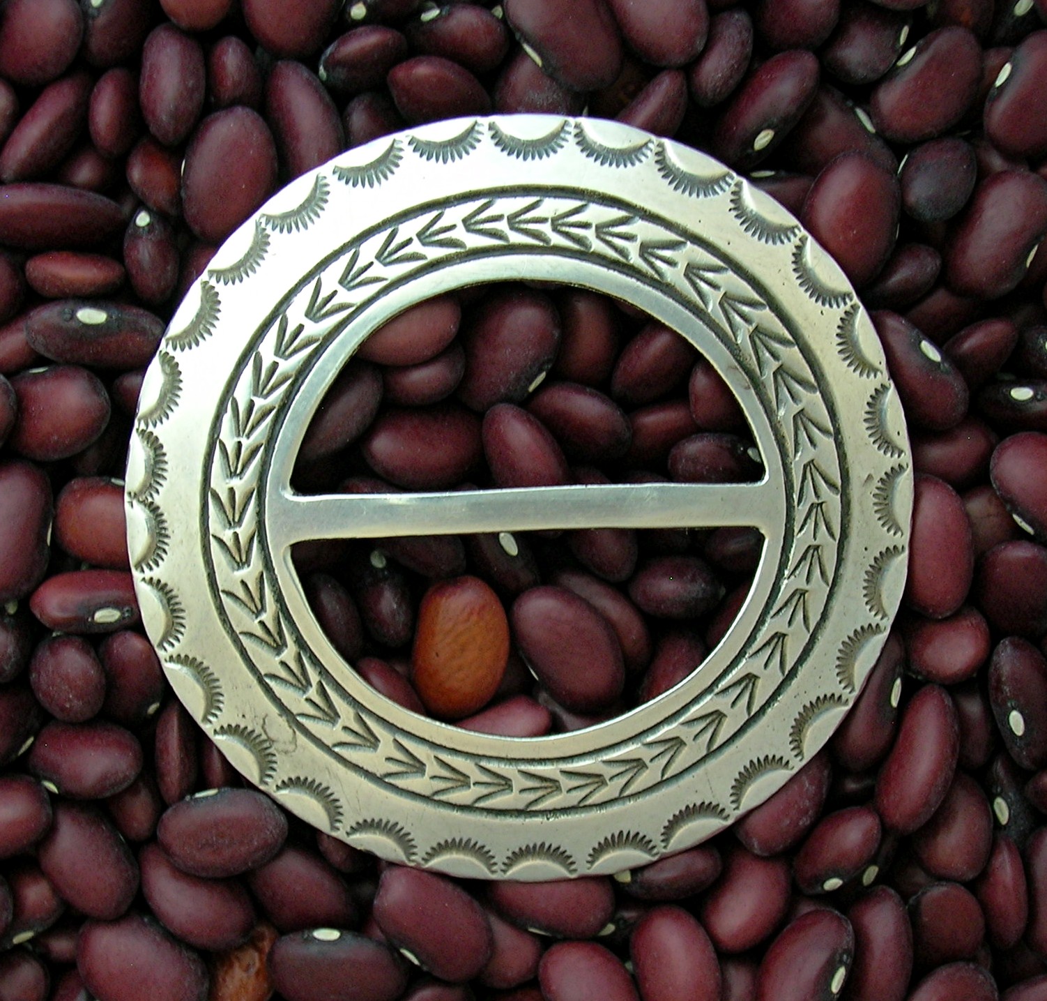Navajo Sterling Silver RICHARD YAZZIE Belt Buckle